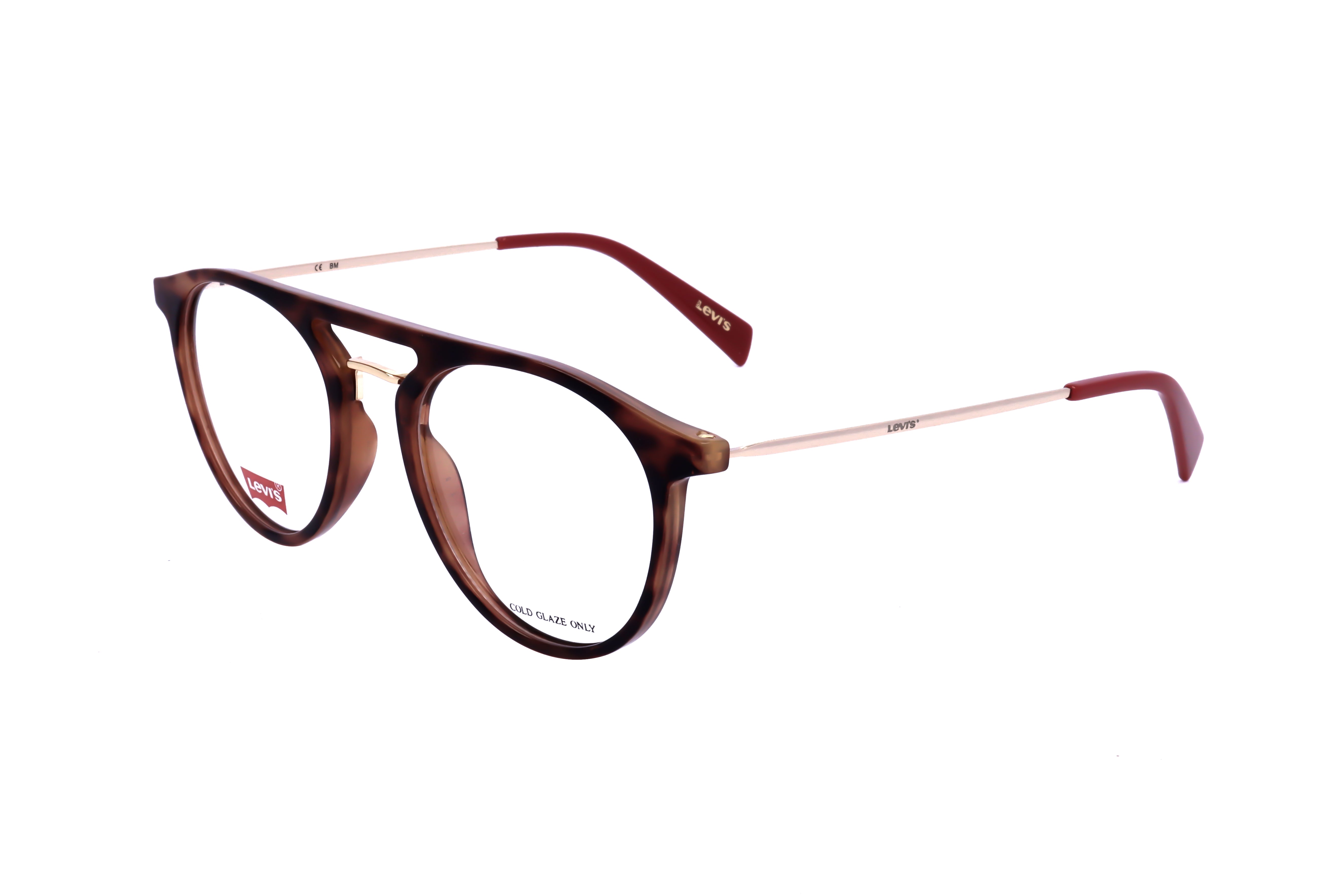 Levi's Unisex 51 mm Havana Red Eyeglasses LV1001-O63-51