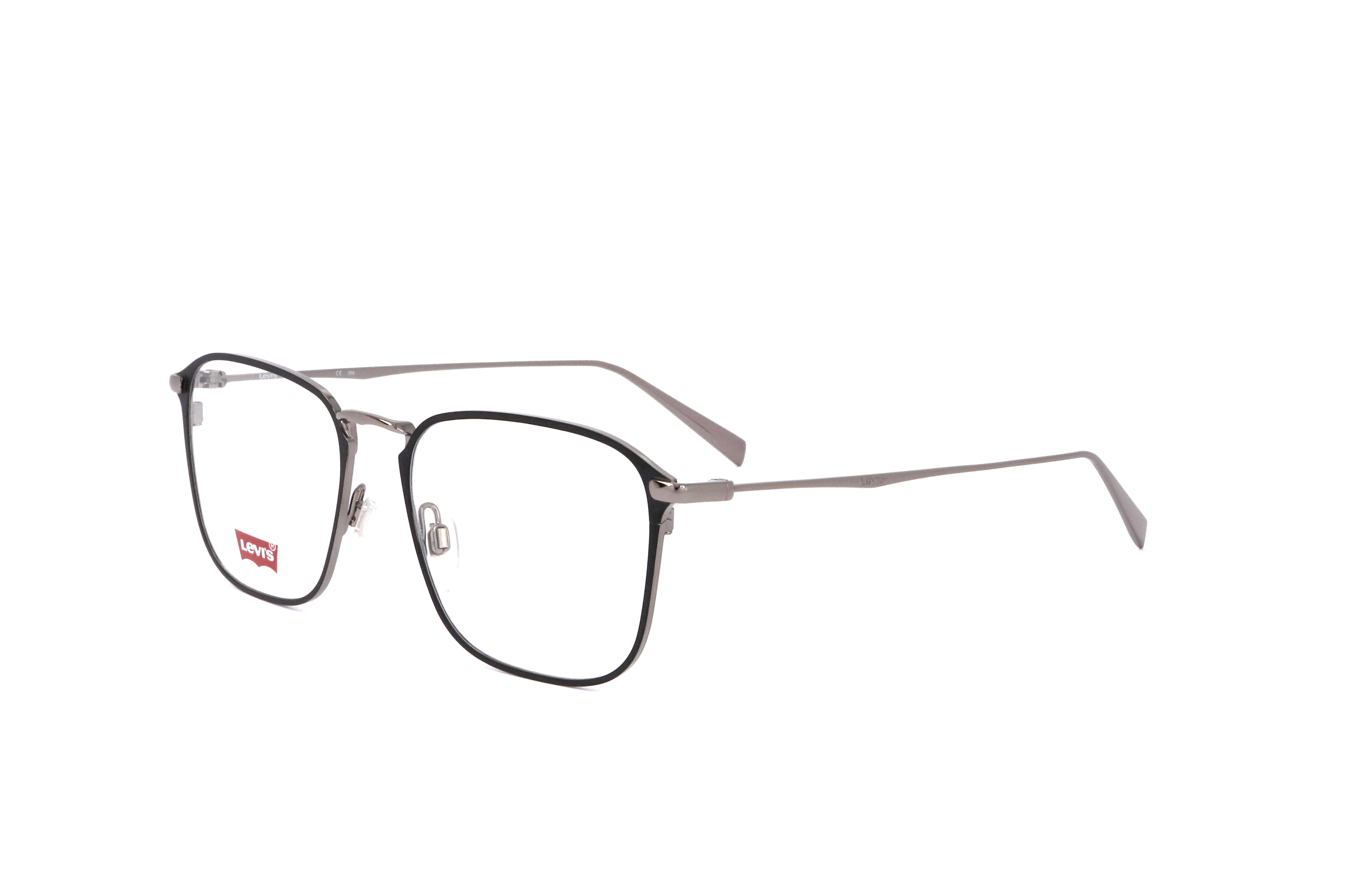 Levi's Men's 52 mm Matte Black Ruthenium Eyeglasses LV5000-TI7-52