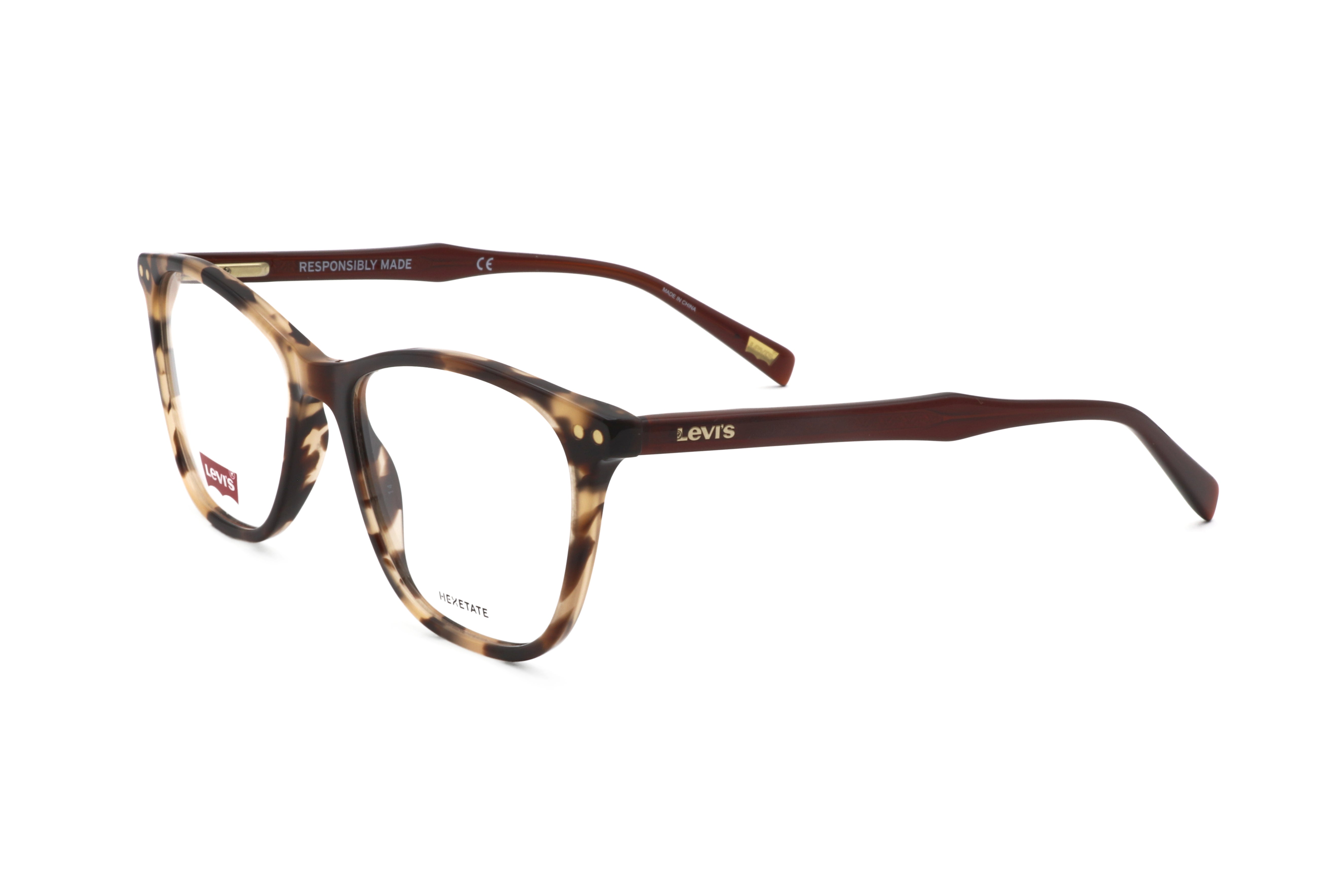 Levi's Women's 52mm Havana Peach Eyeglasses LV5018-HMV-52