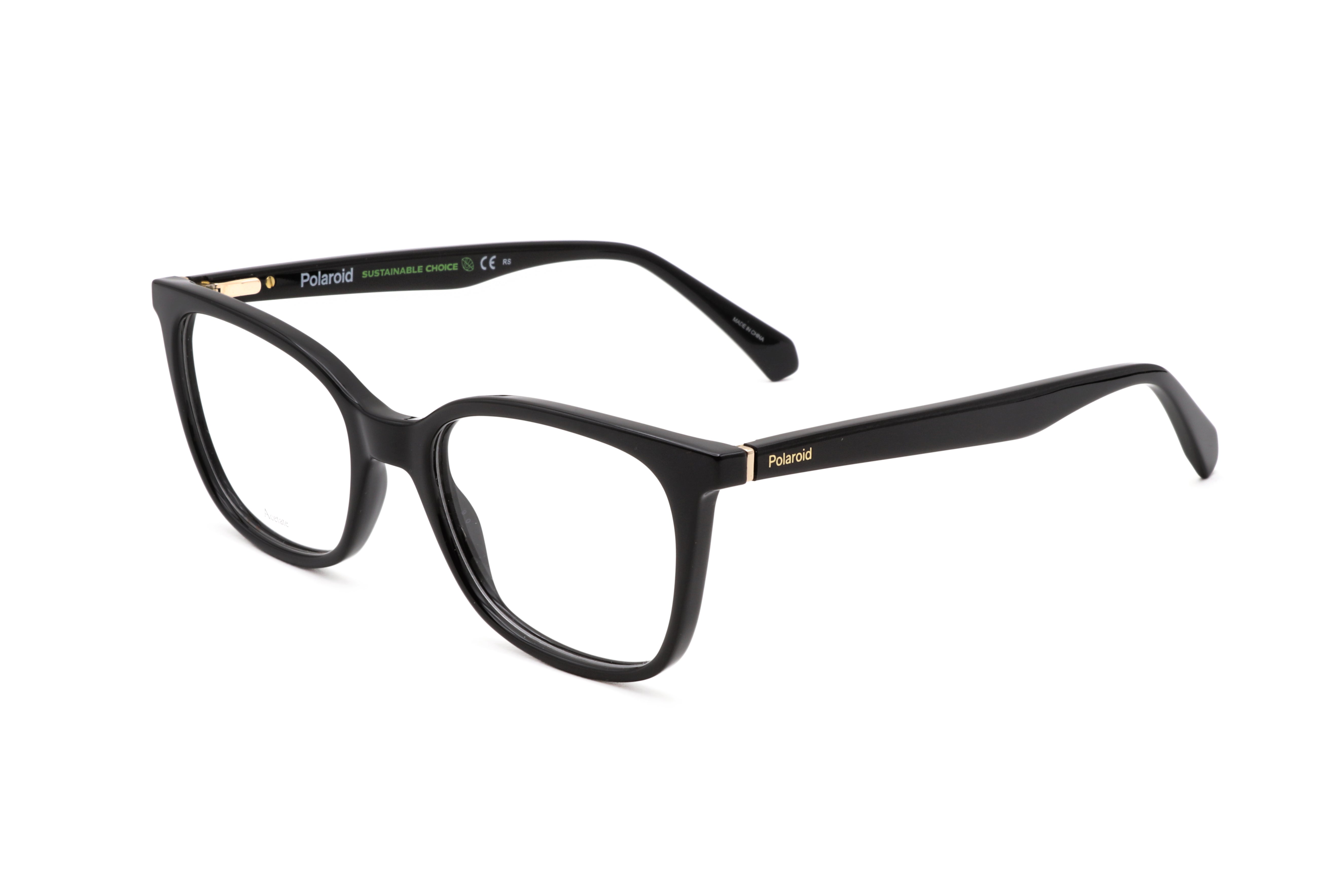 Polaroid Women's 51 mm Black Eyeglasses PLDD423-807-51