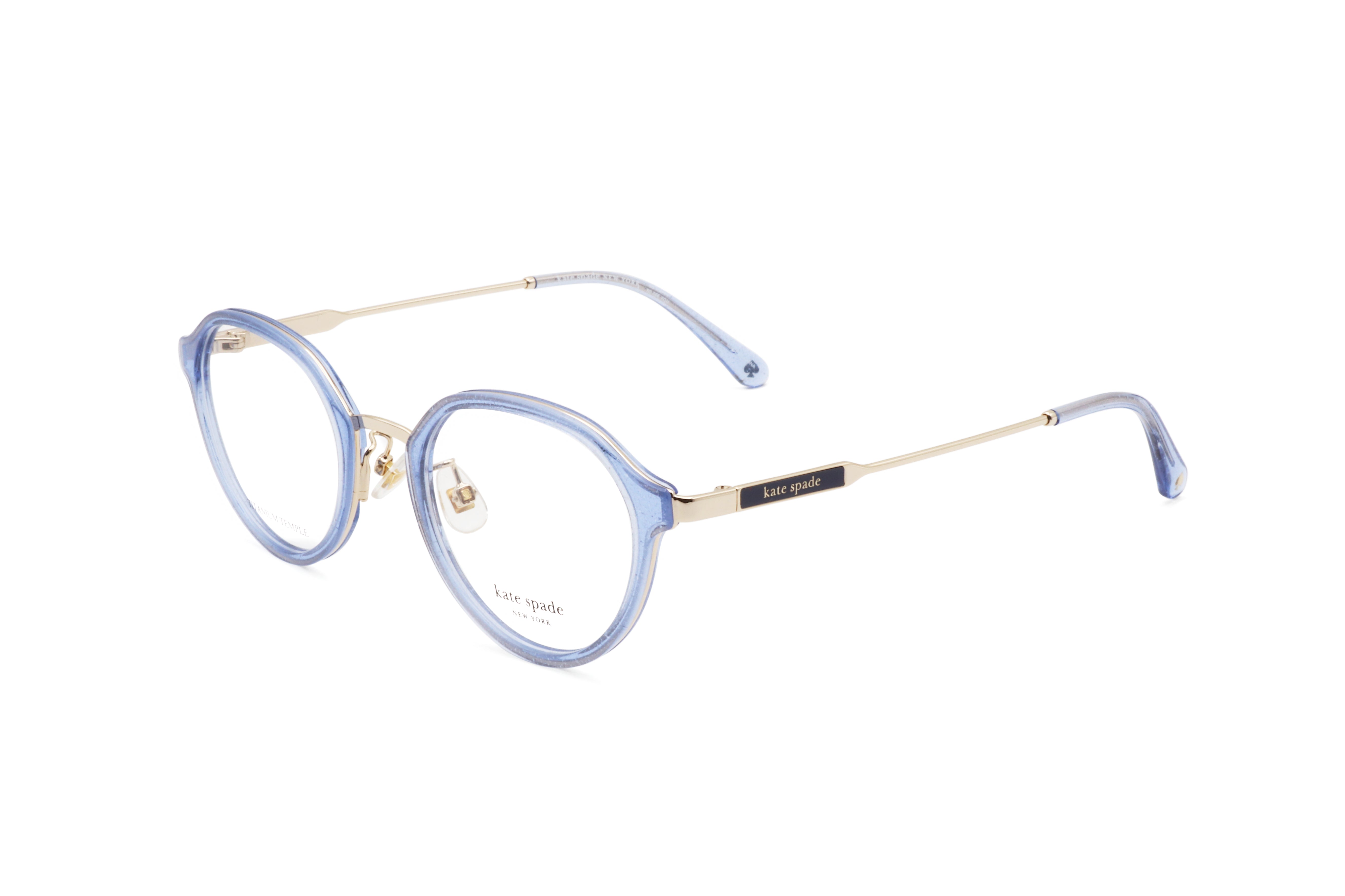 Kate Spade Women's 49mm Blue Glitter Eyeglasses TULIP-FJ-JOO-49