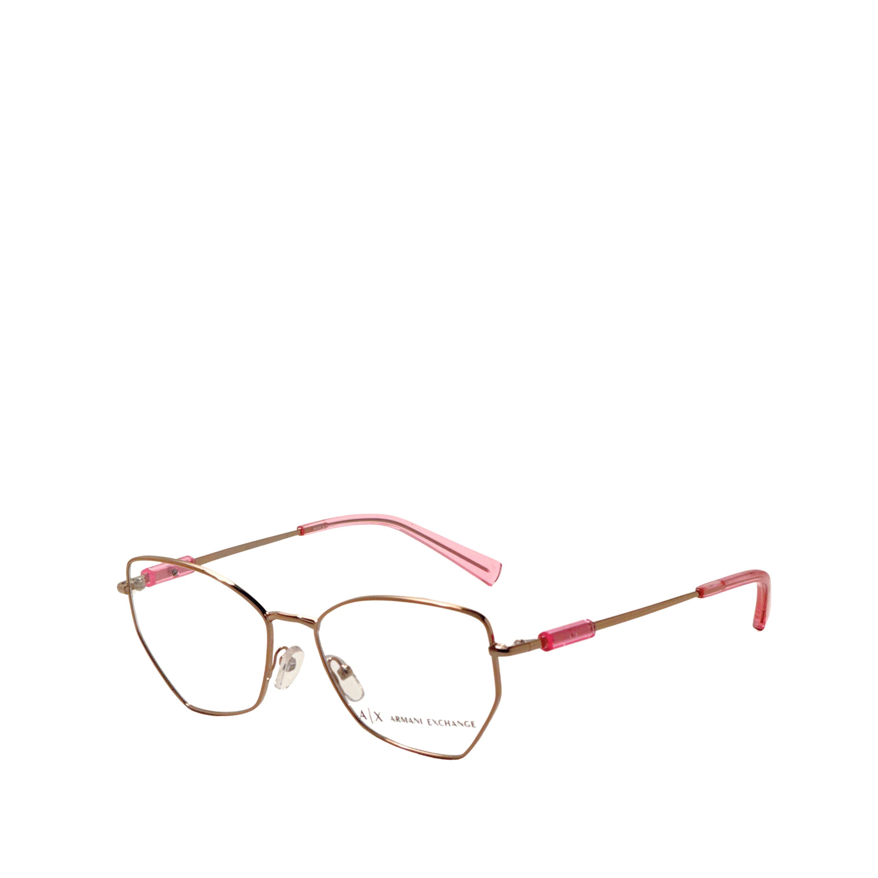 Armani Exchange Women's 54mm Shiny Rose Gold Eyeglasses AX1067-6103-54