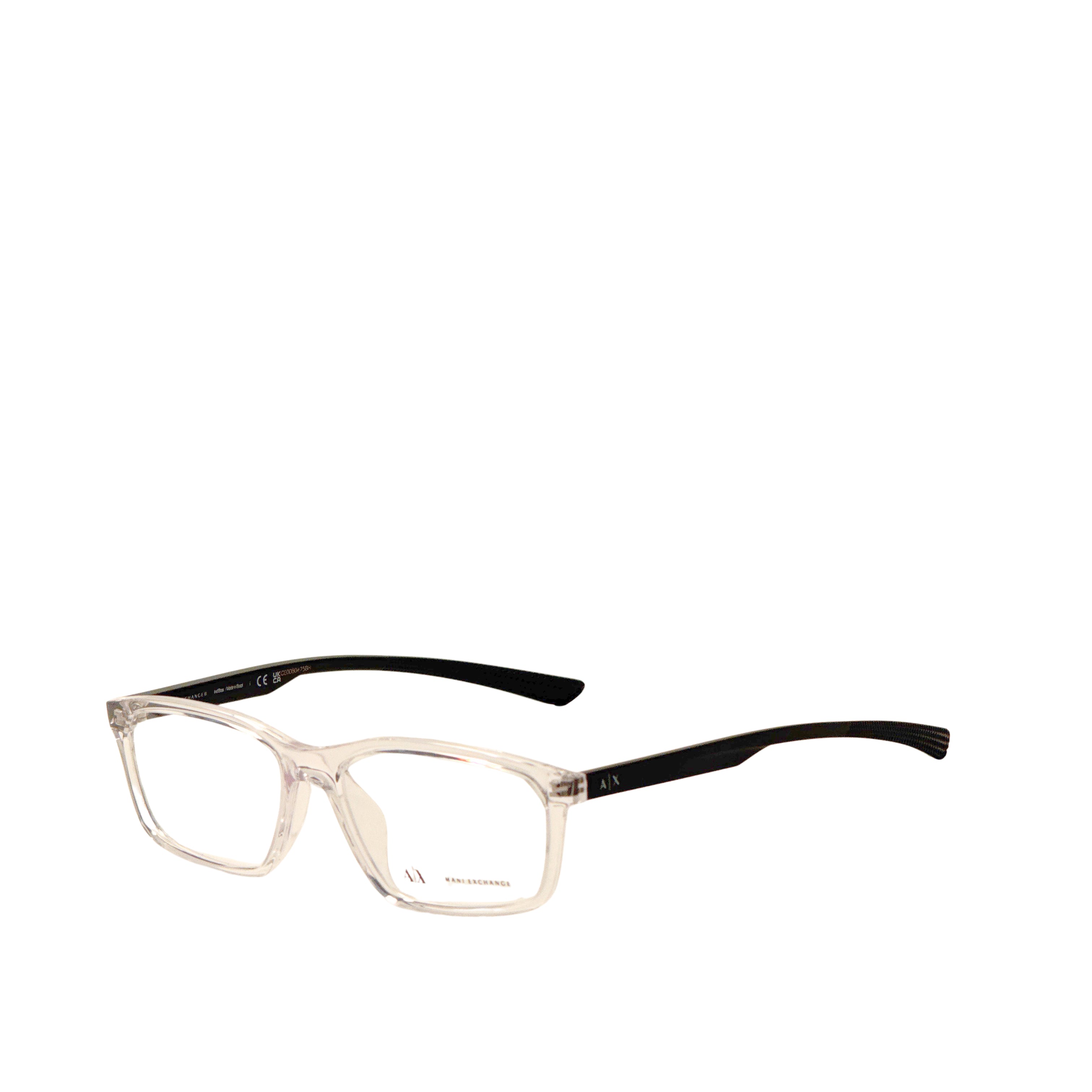 Armani Exchange Men's 56mm Shiny Crystal Eyeglasses AX3108U-8333-56