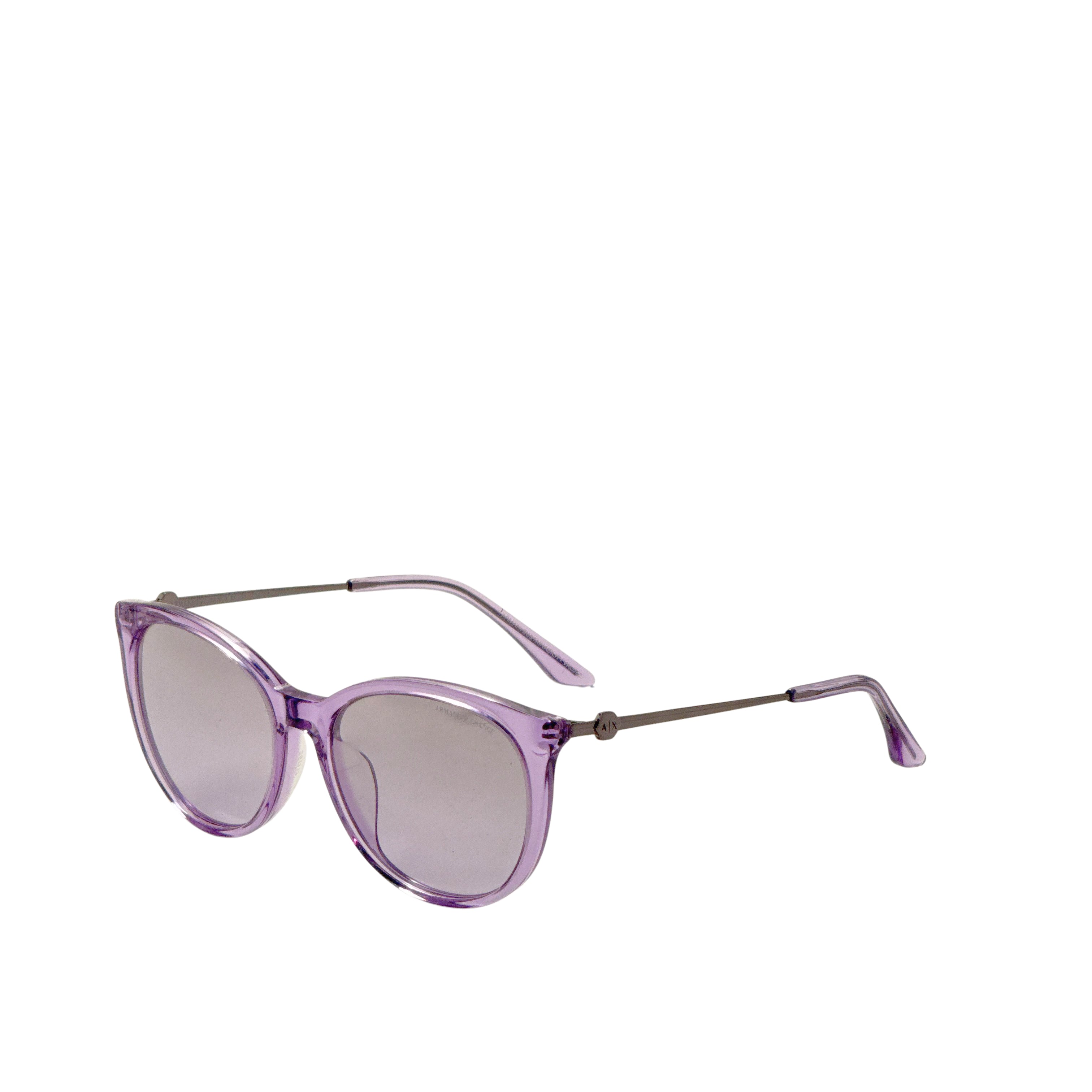 Armani Exchange Women's 56mm Shiny Transparent Violet Sunglasses AX4140SF-82367P-56