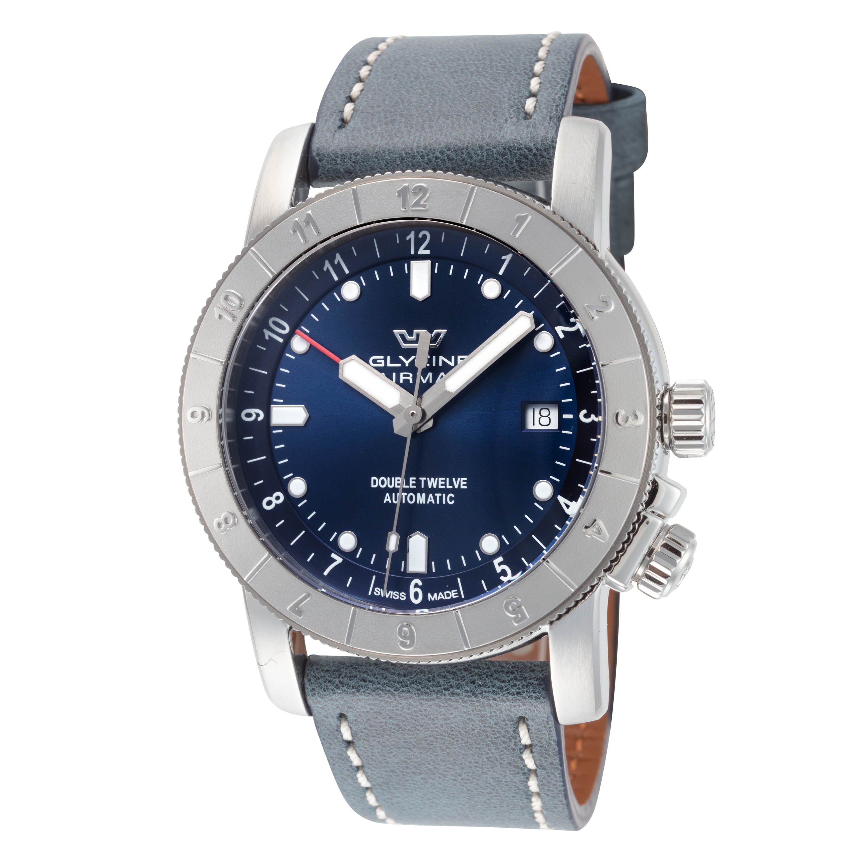 Glycine Men's Ariman Double Twelve 42mm Automatic Watch GL0553