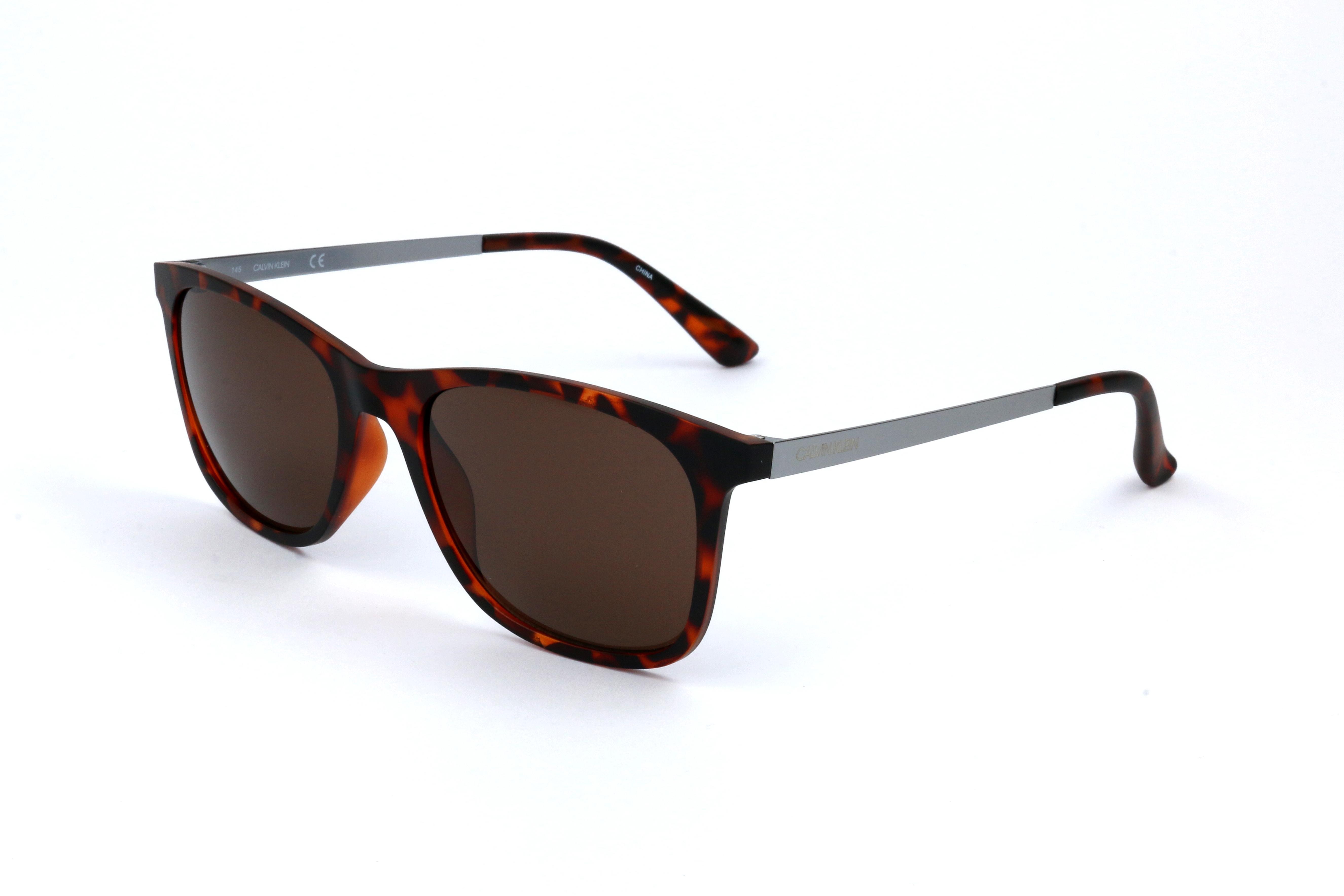 Calvin Klein Collection Men's 53 mm Matte Tortoise Sunglasses CK19720S-235-53