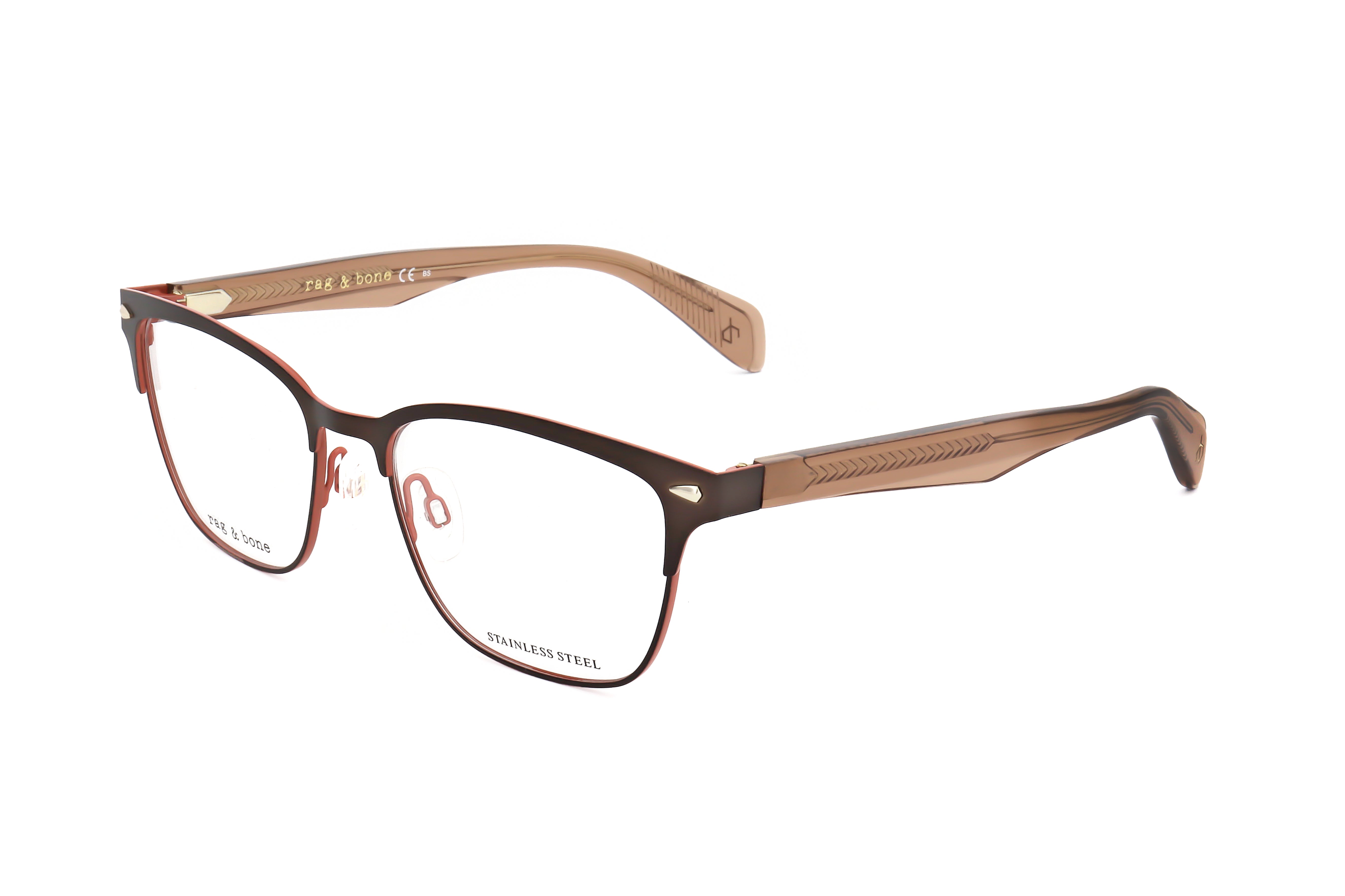Rag & Bone Women's 53 mm Brown_ Eyeglasses RNB3022-09Q-53