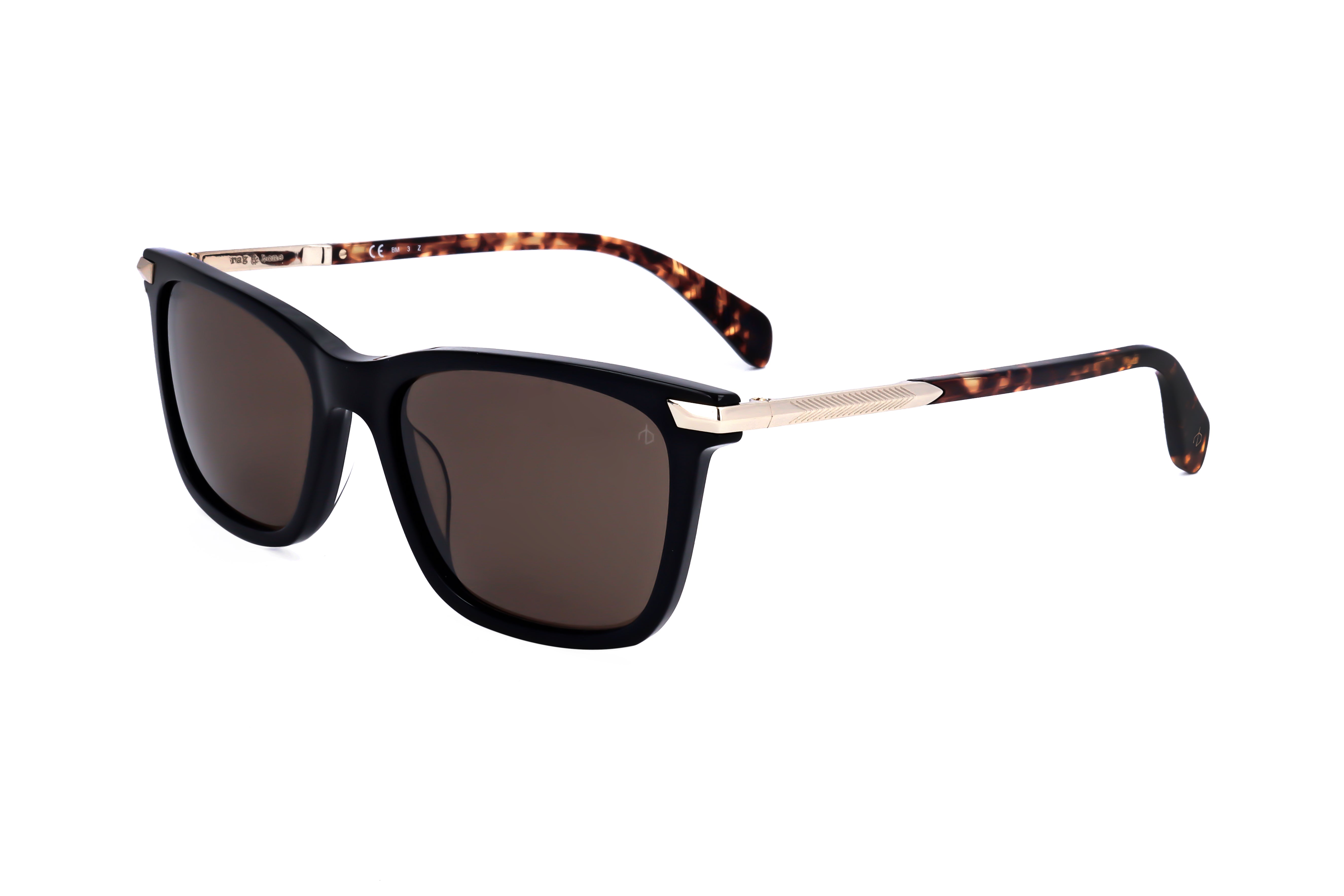 Rag & Bone Men's 56 mm Black Sunglasses RNB5042-S-807-56