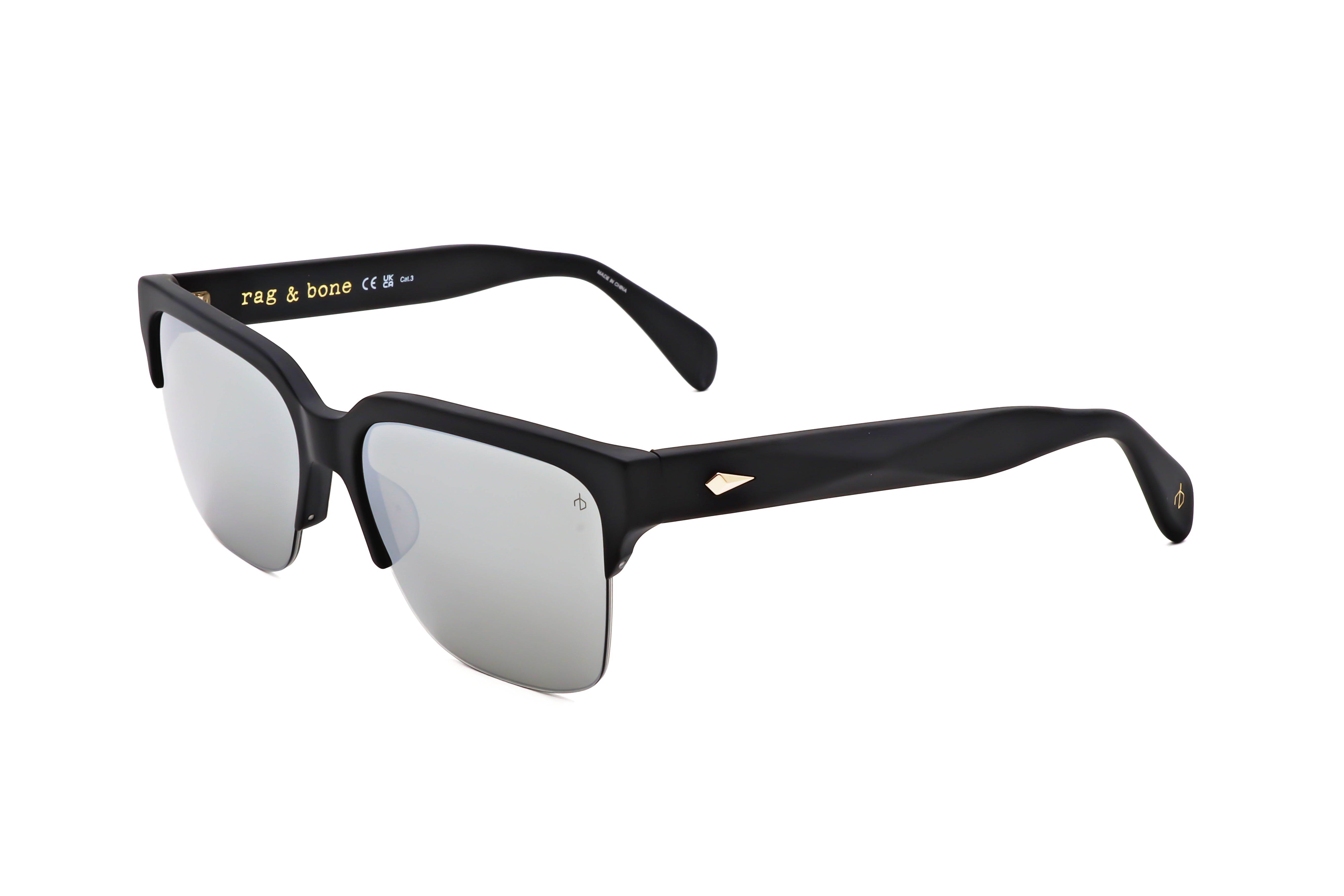 Rag & Bone Men's 58 mm Matte Black Sunglasses RNB5055-G-S-003-58