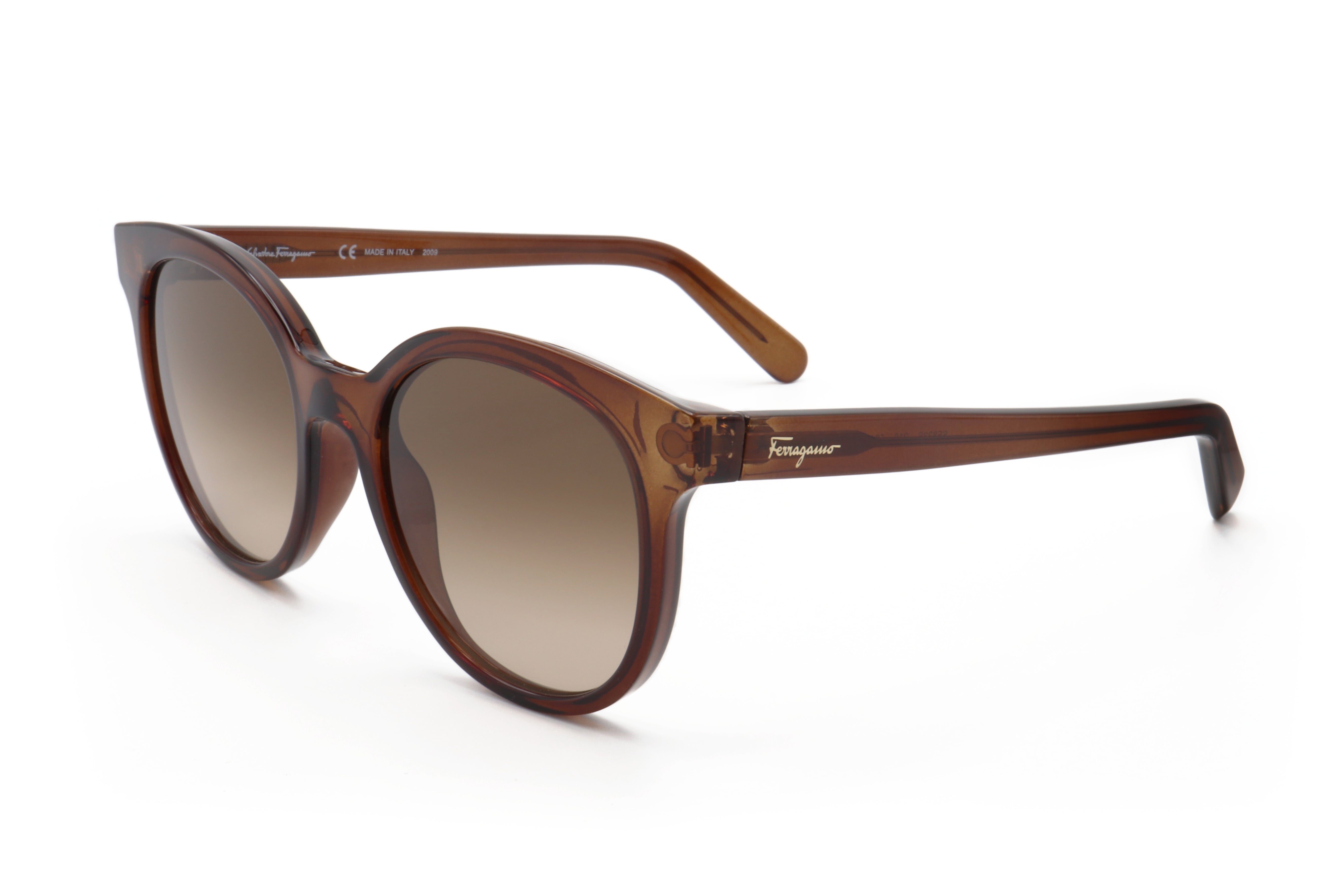 Ferragamo Women's 53 mm Crystal Brown Sunglasses SF833S-210-53
