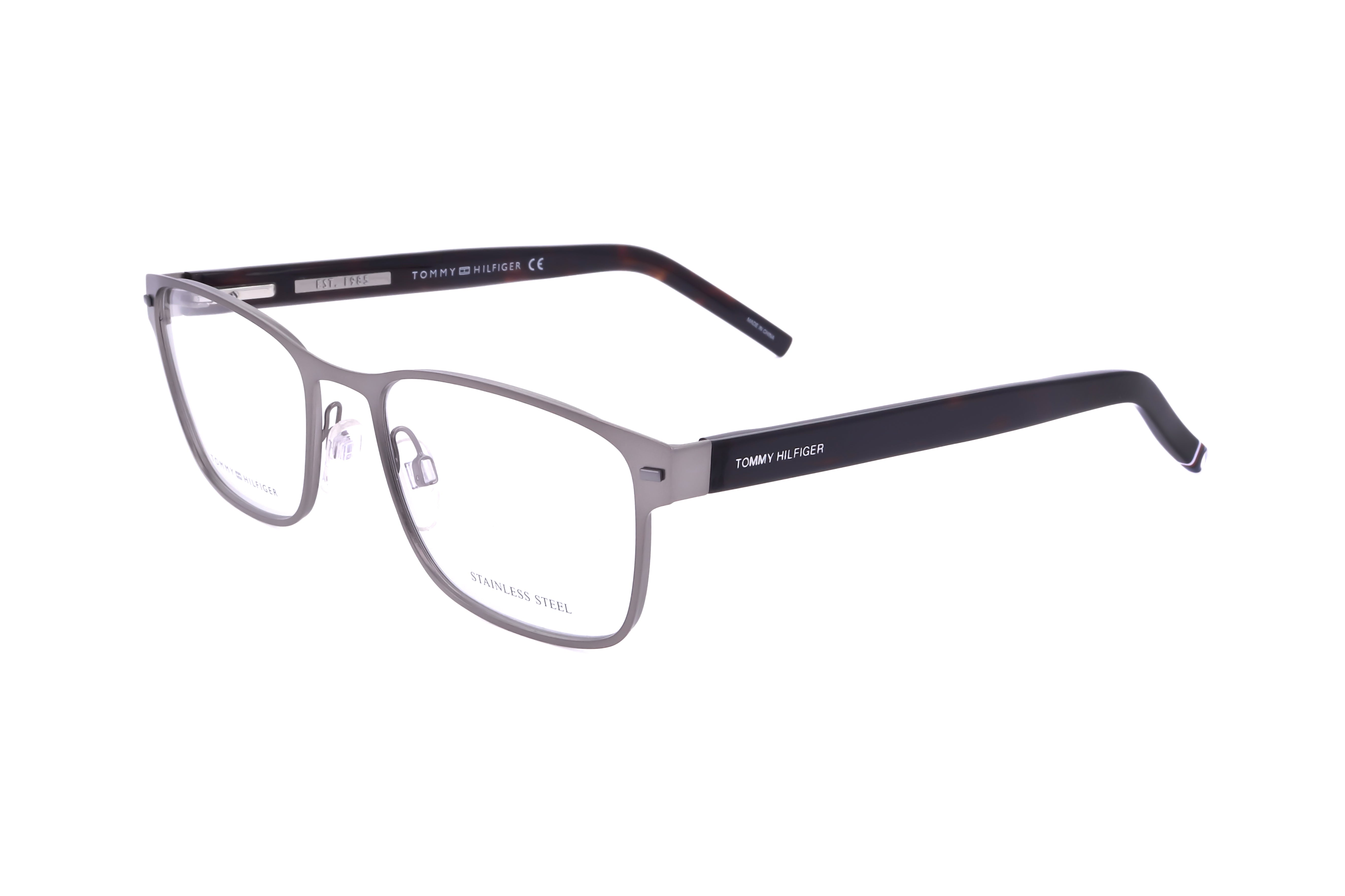 Tommy Hilfiger Men's 55 mm Matte Dark Ruthenium Eyeglasses TH1769-R80-55