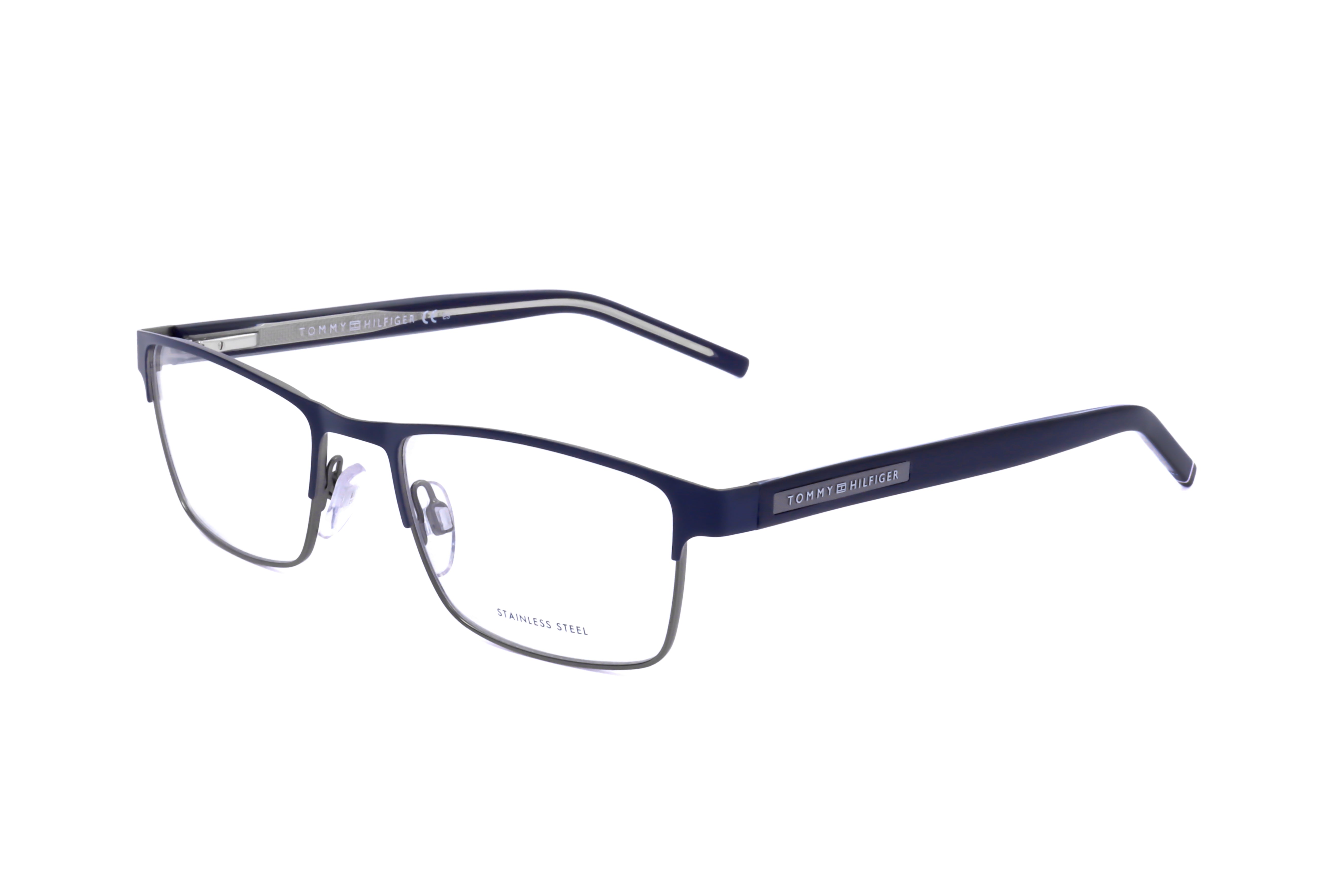 Tommy Hilfiger Men's 53 mm Matte Blue Dark Ruthenium Eyeglasses TH1944-H2T-53