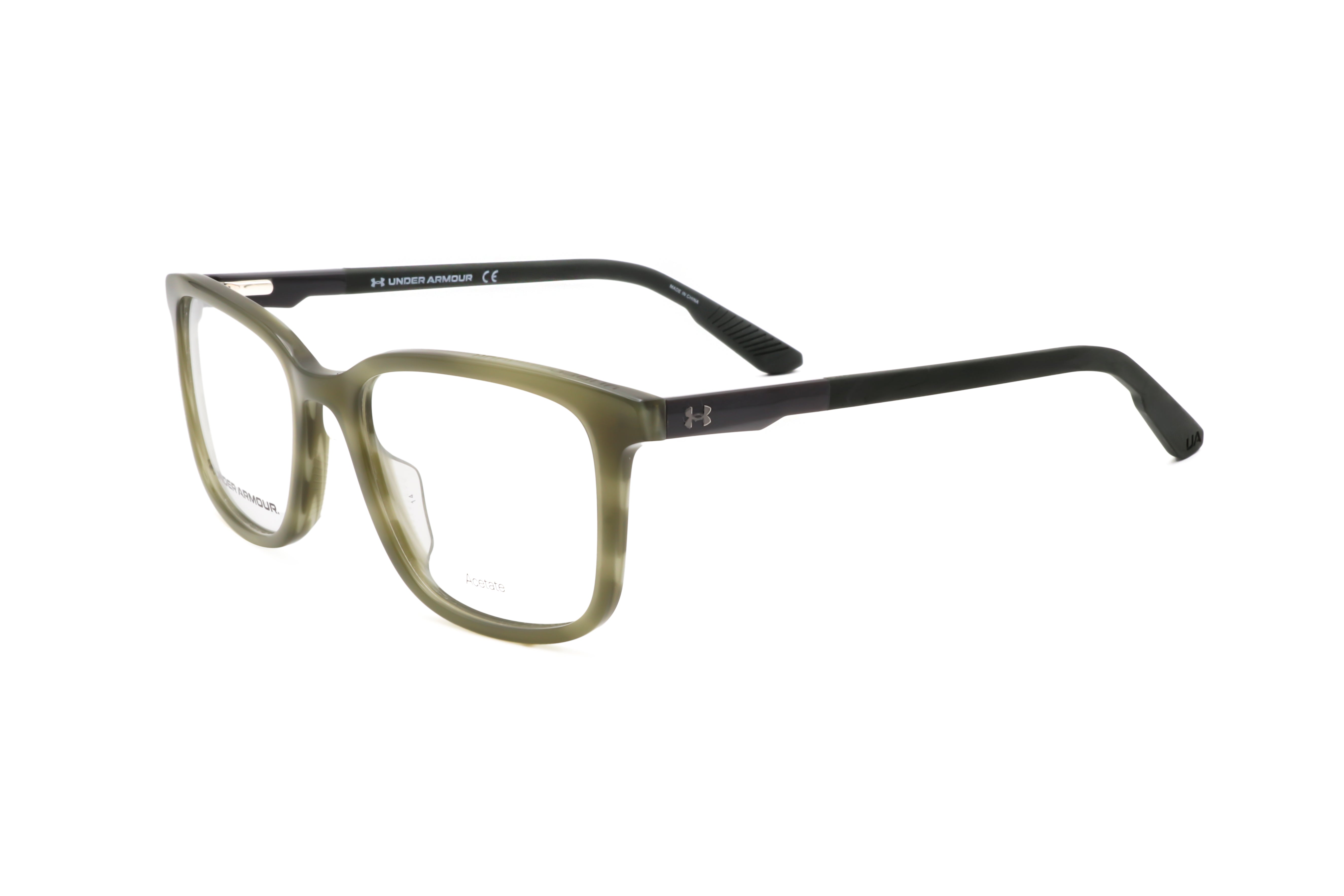 Under Armour Men's 53 mm Green Horn Eyeglasses UA5010-6AK-53