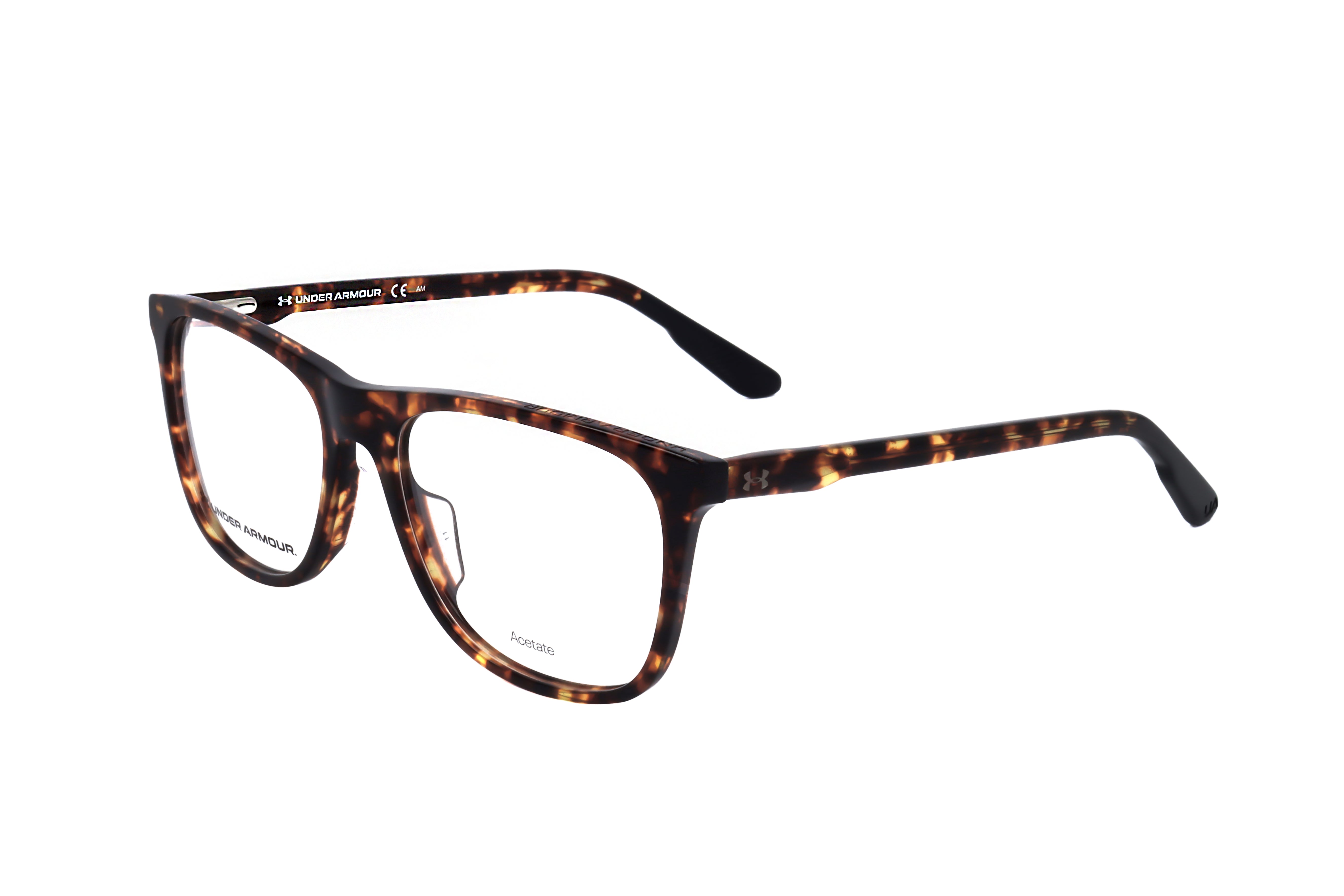 Under Armour Men's 54 mm Havana Eyeglasses UA5018-G-086-54