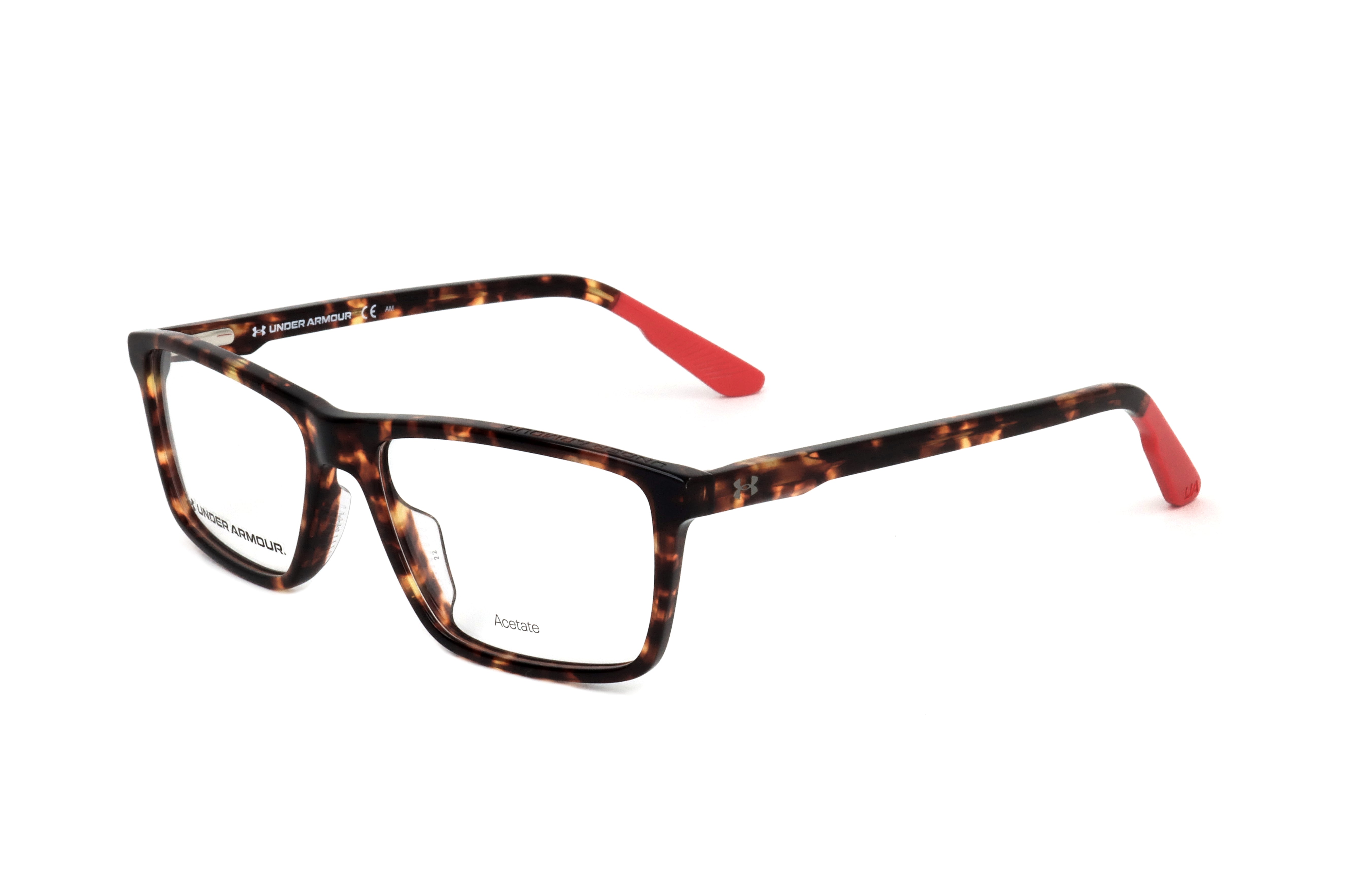 Under Armour Men's 53 mm Havana Eyeglasses UA5019-086-53