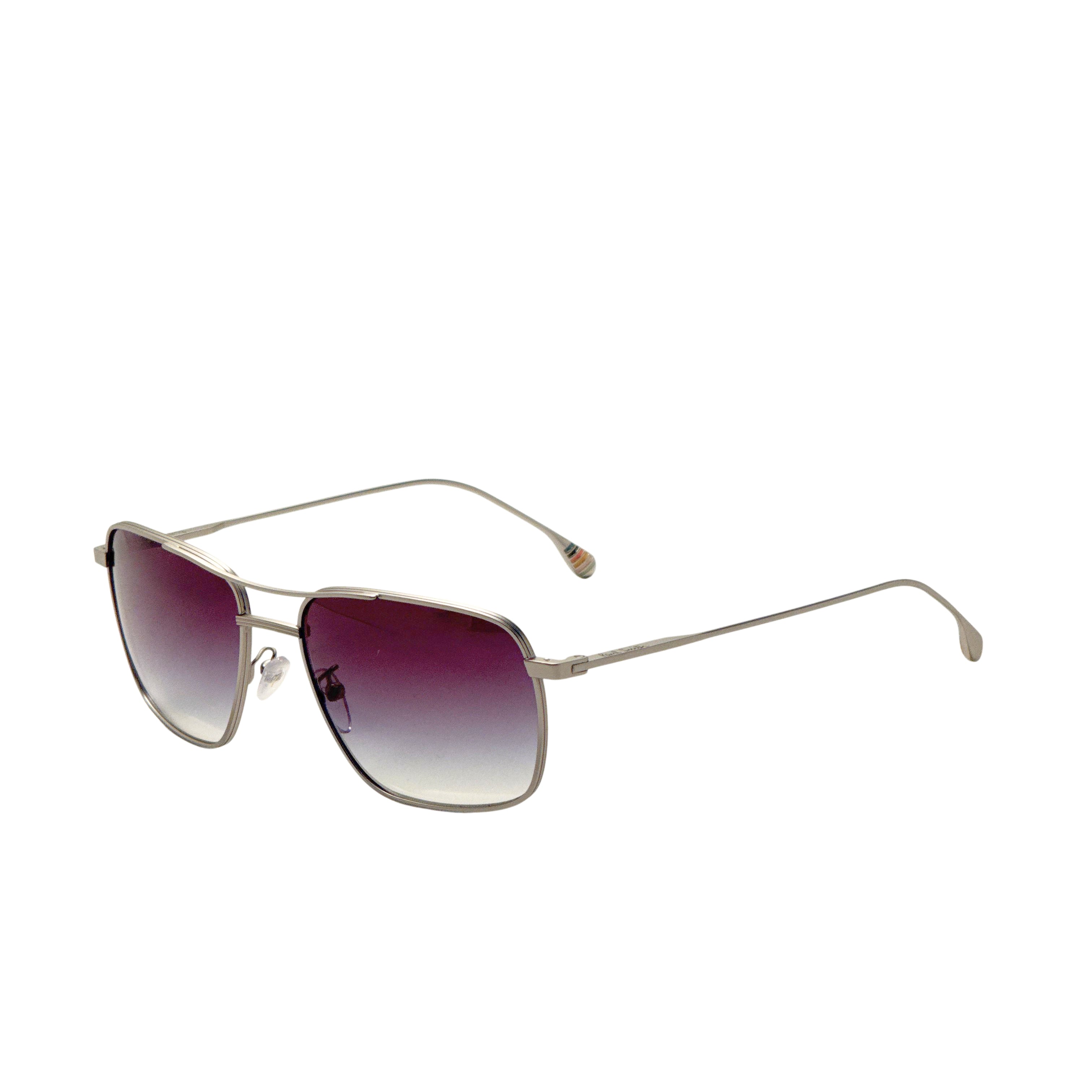 Paul Smith Men's Foster 58mm Matte Silver Sunglasses PSSN07958-001-58