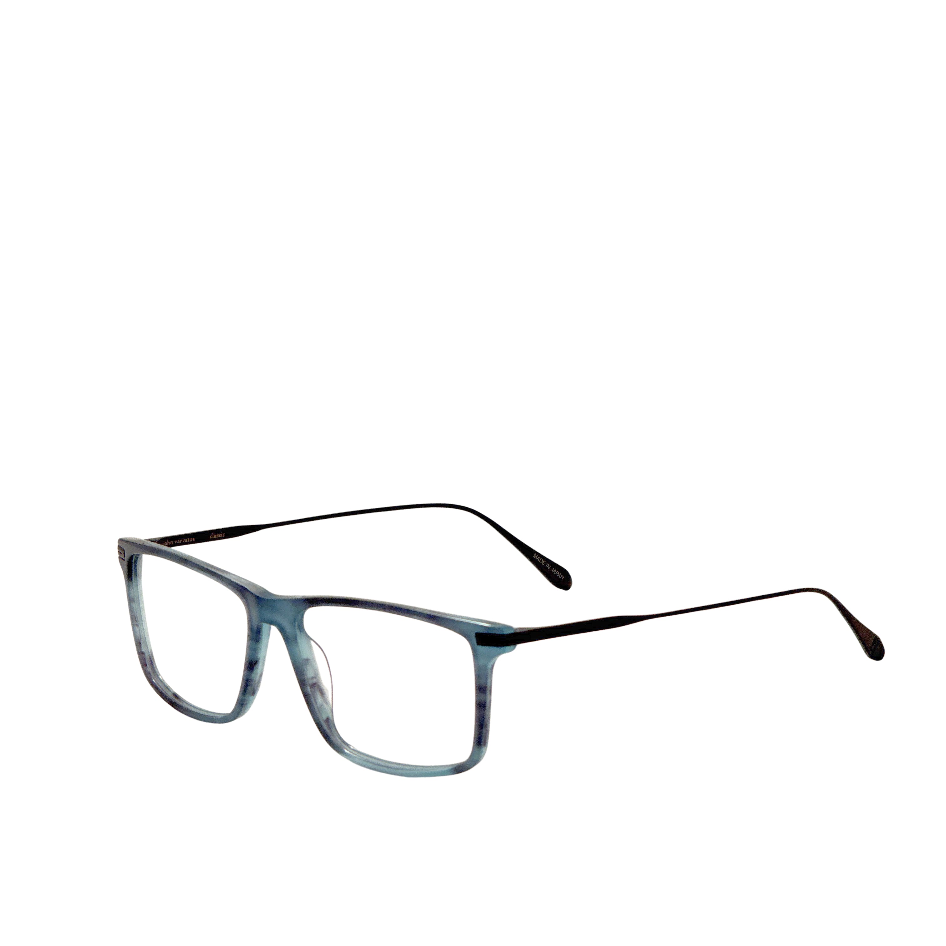 John Varvatos Men's 56 mm Blue Horn Eyeglasses V403560BLE