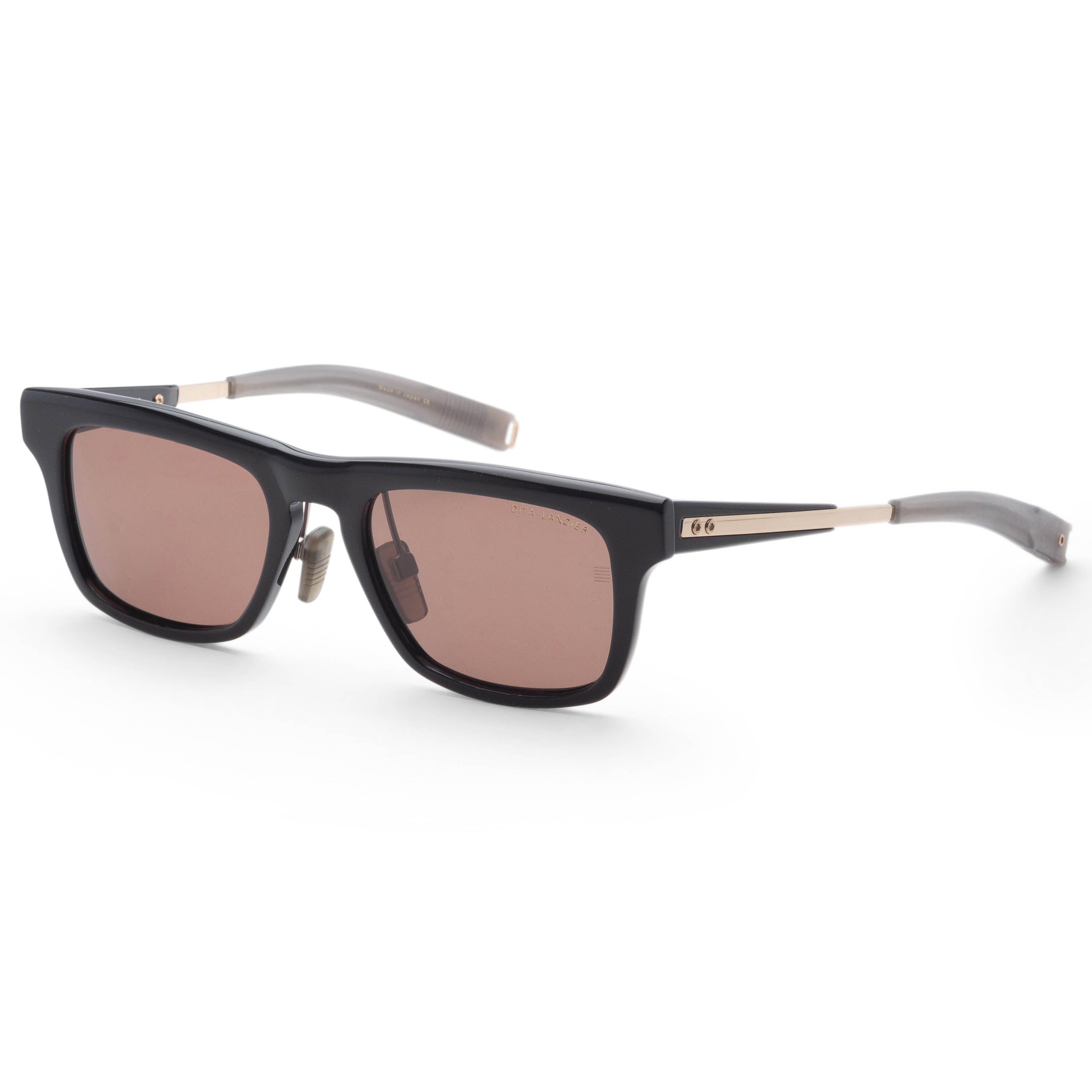 Dita Men's Lancier 53mm Black White Gold Polarized Sunglasses DLS700-53-02AF