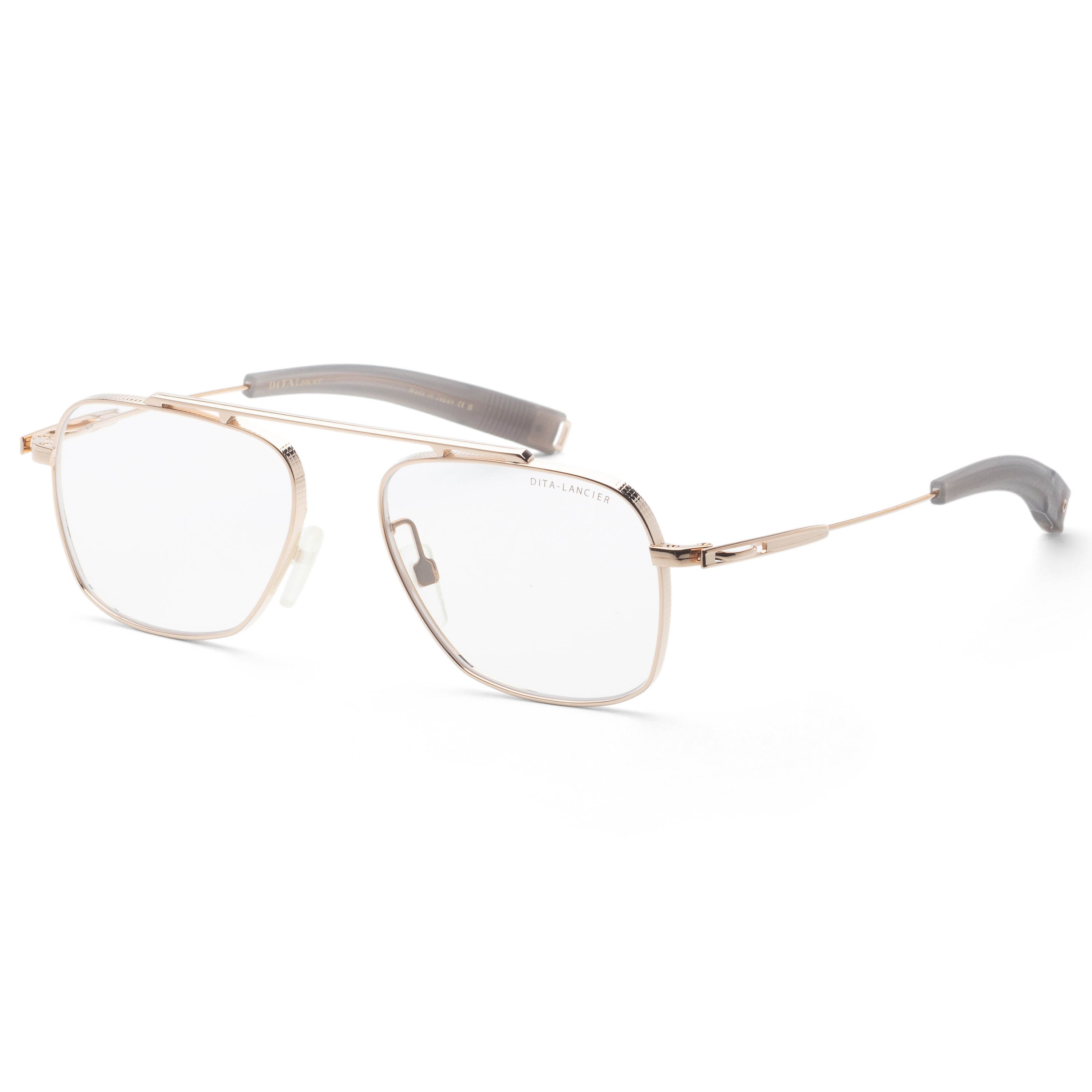 Dita Men's Lancier 53mm White Gold Eyeglasses DLX105-53-02-Z