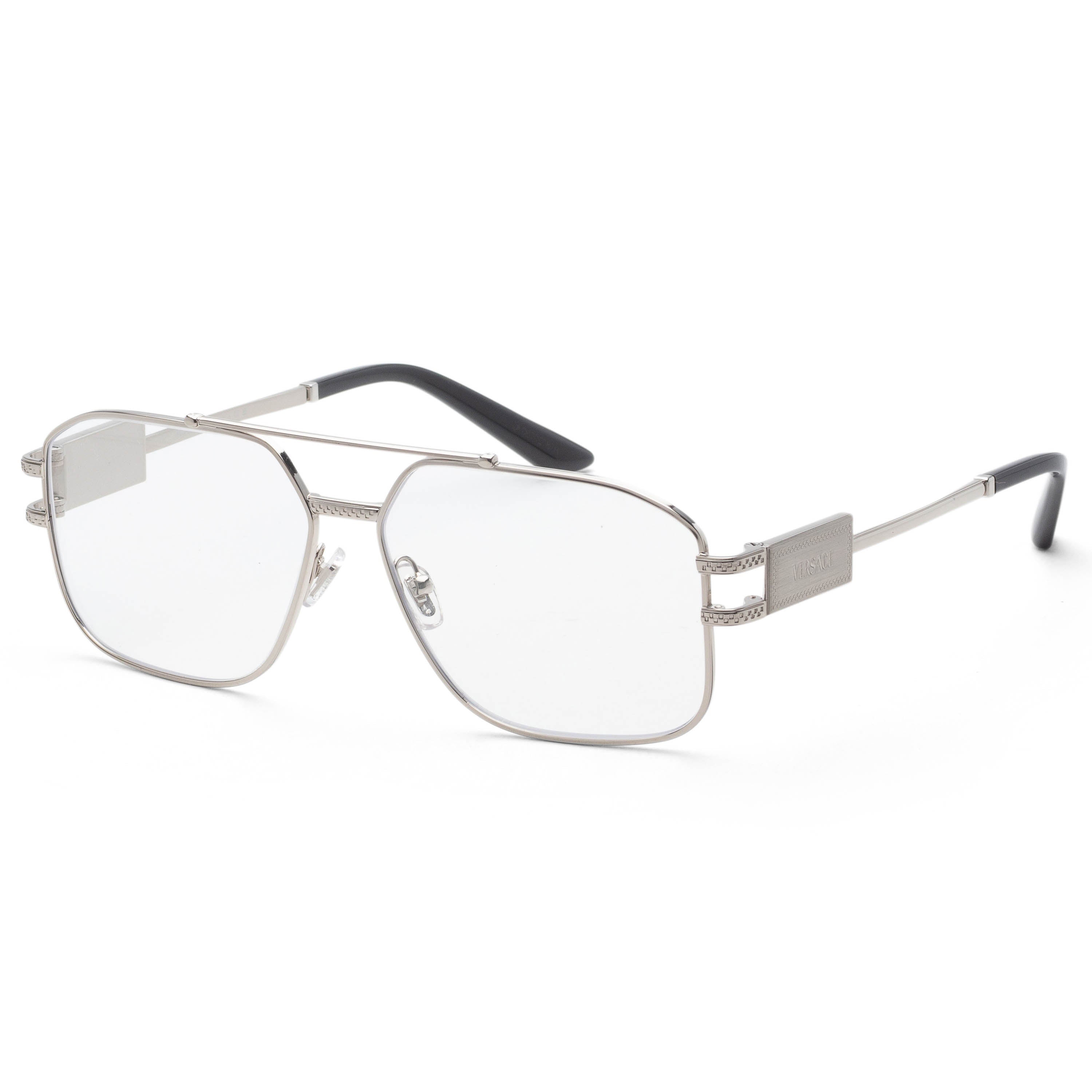 Versace Men's 57mm Silver Eyeglasses VE1302-1000-57