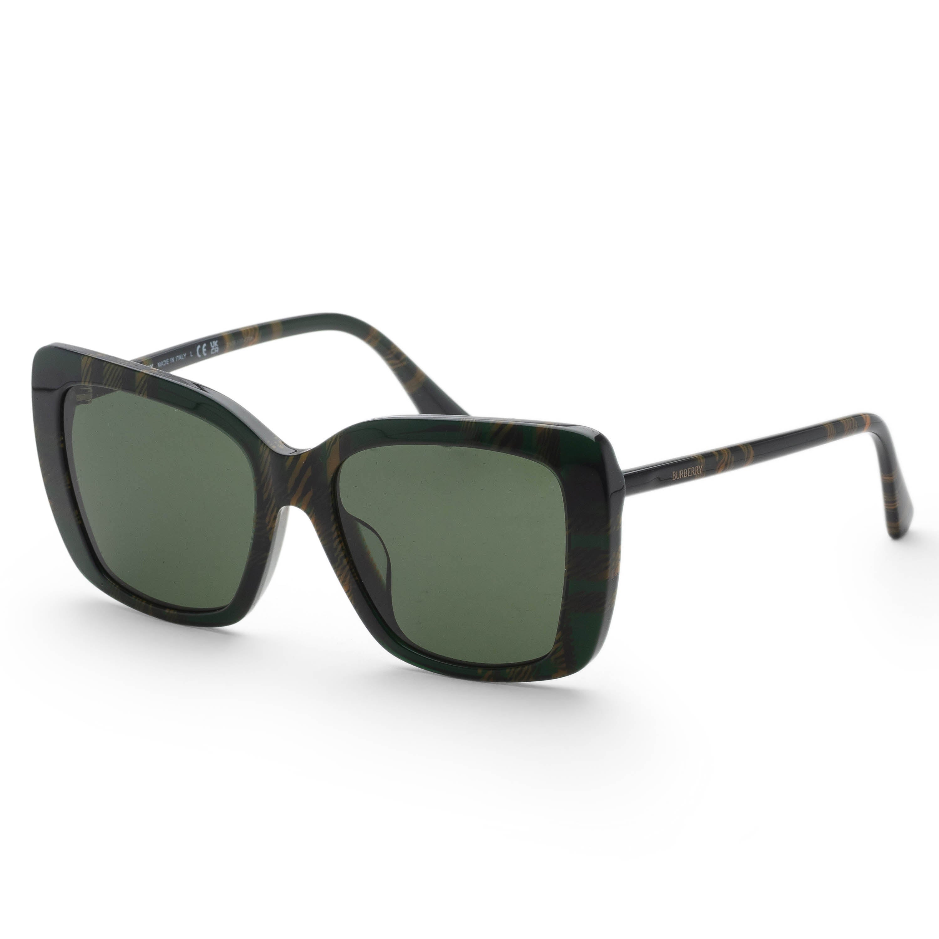 Burberry Women's 54mm Checker Green Sunglasses BE4456F-416971-54