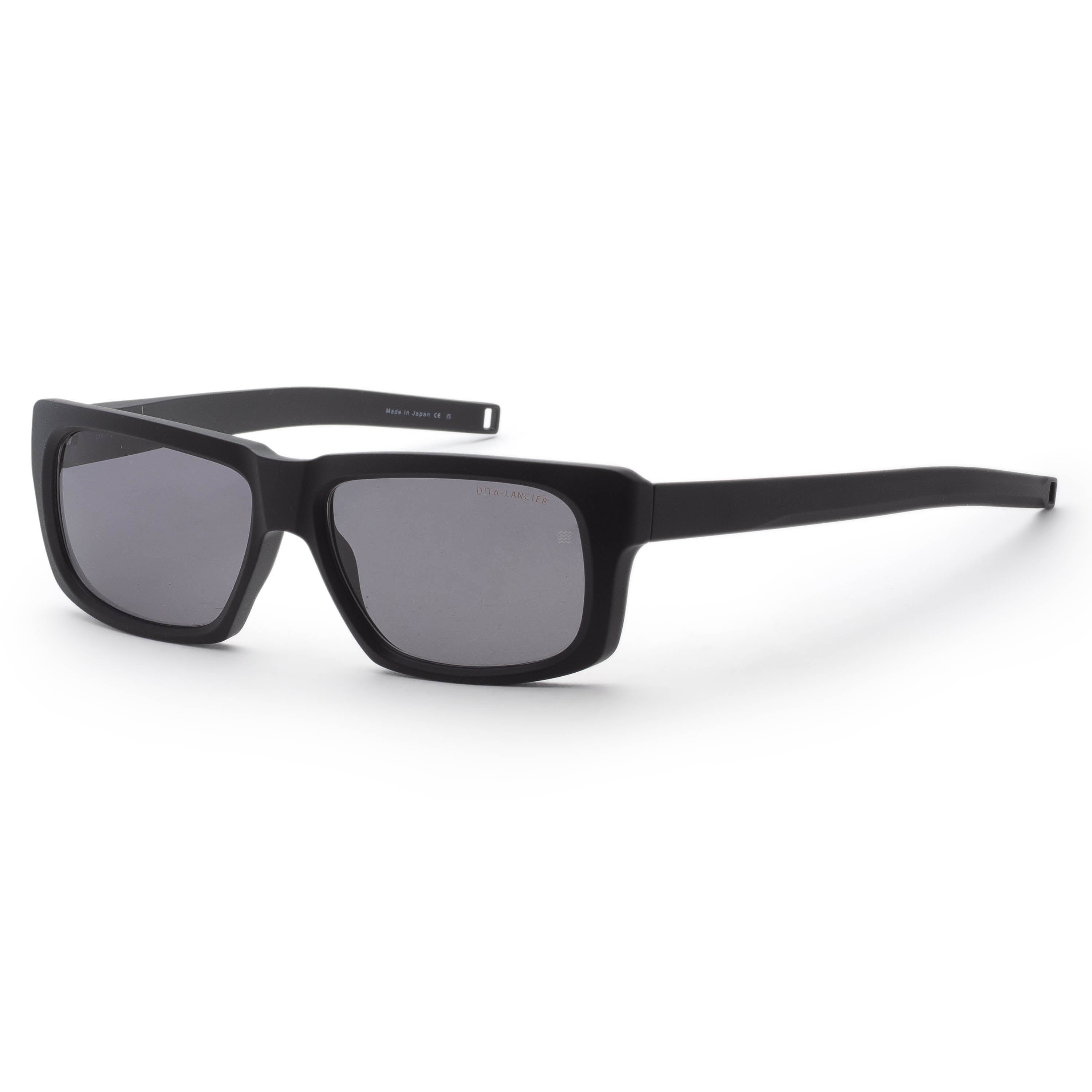 Dita Men's Lancier 58mm Matte Black Polarized Sunglasses DLS715-A-02