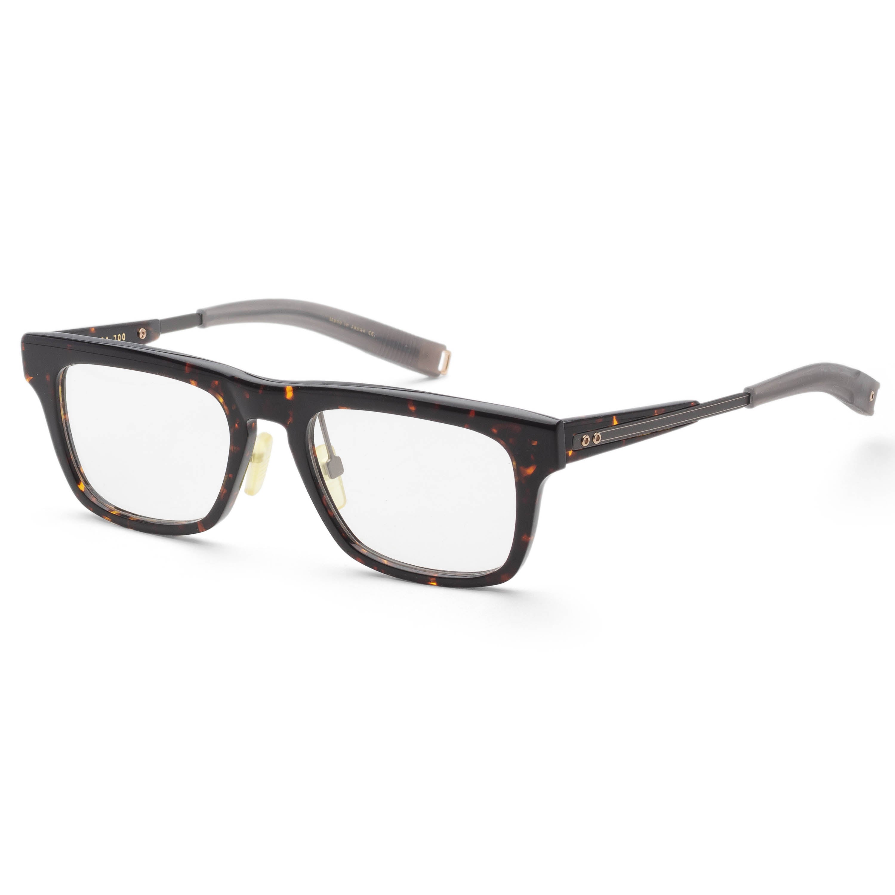 Dita Men's Lancier 53mm Tortoise Gunmetal Eyeglasses DLX700-53-03AF