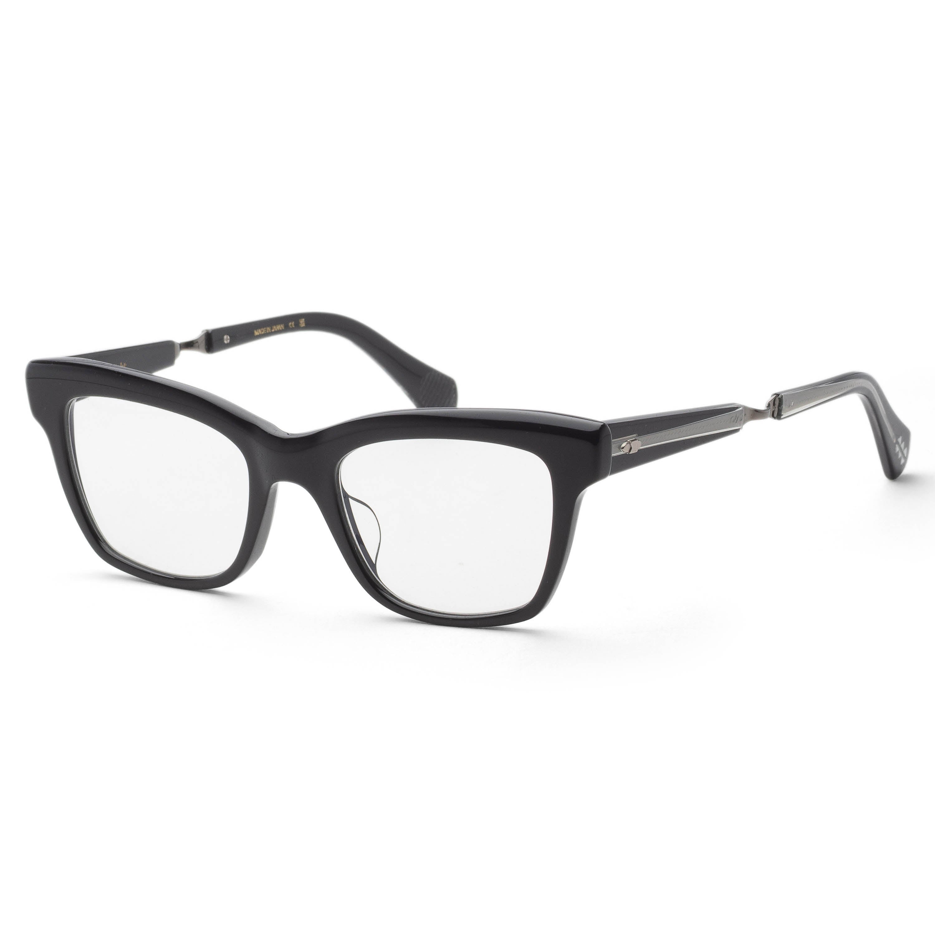 Garrett Leight Women's LOLITA 48mm Black Platinum Eyeglasses ML1041-48-BK-PLT