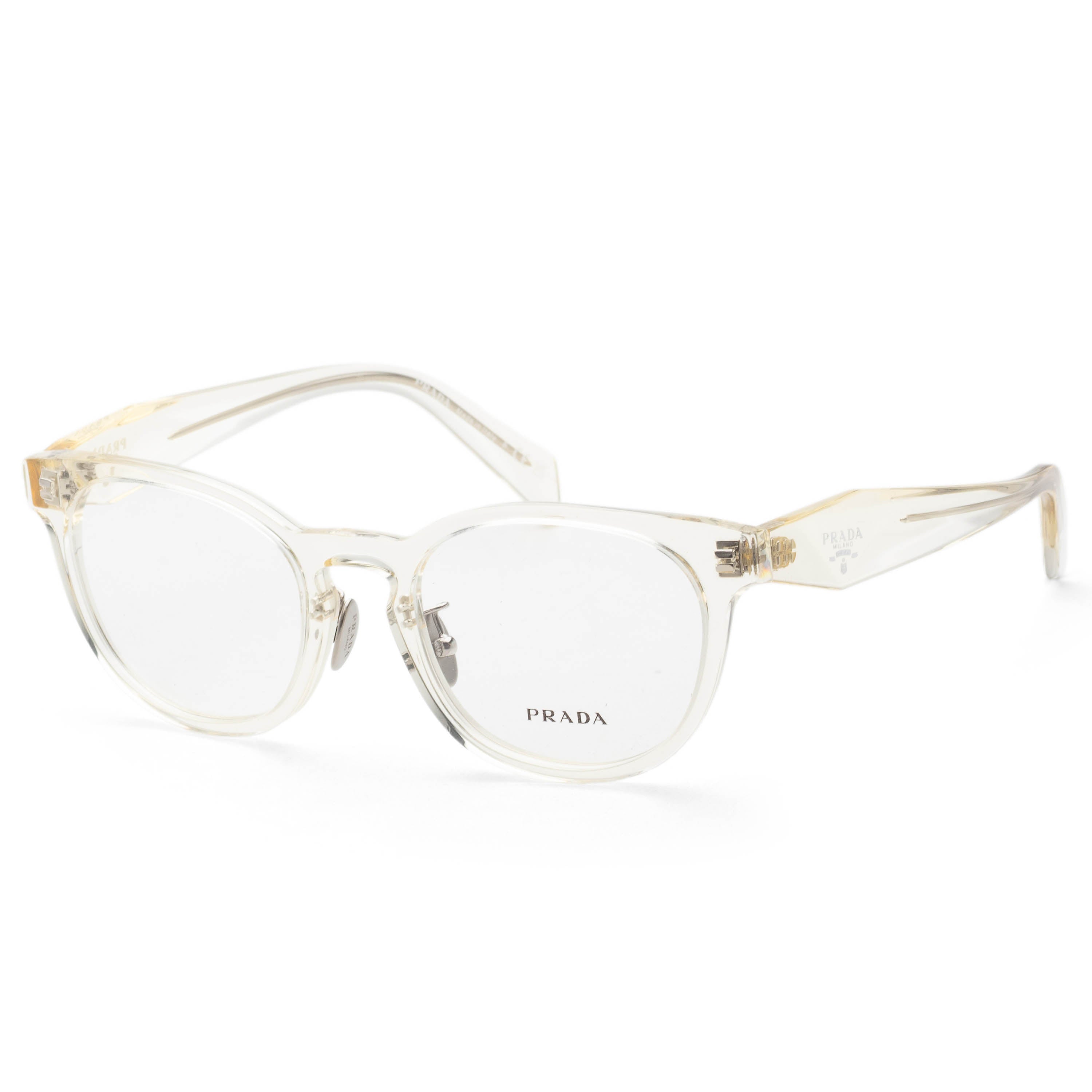 Prada Women's 52mm Transparent Champagne Eyeglasses PR-B06VD-19X1O1-52
