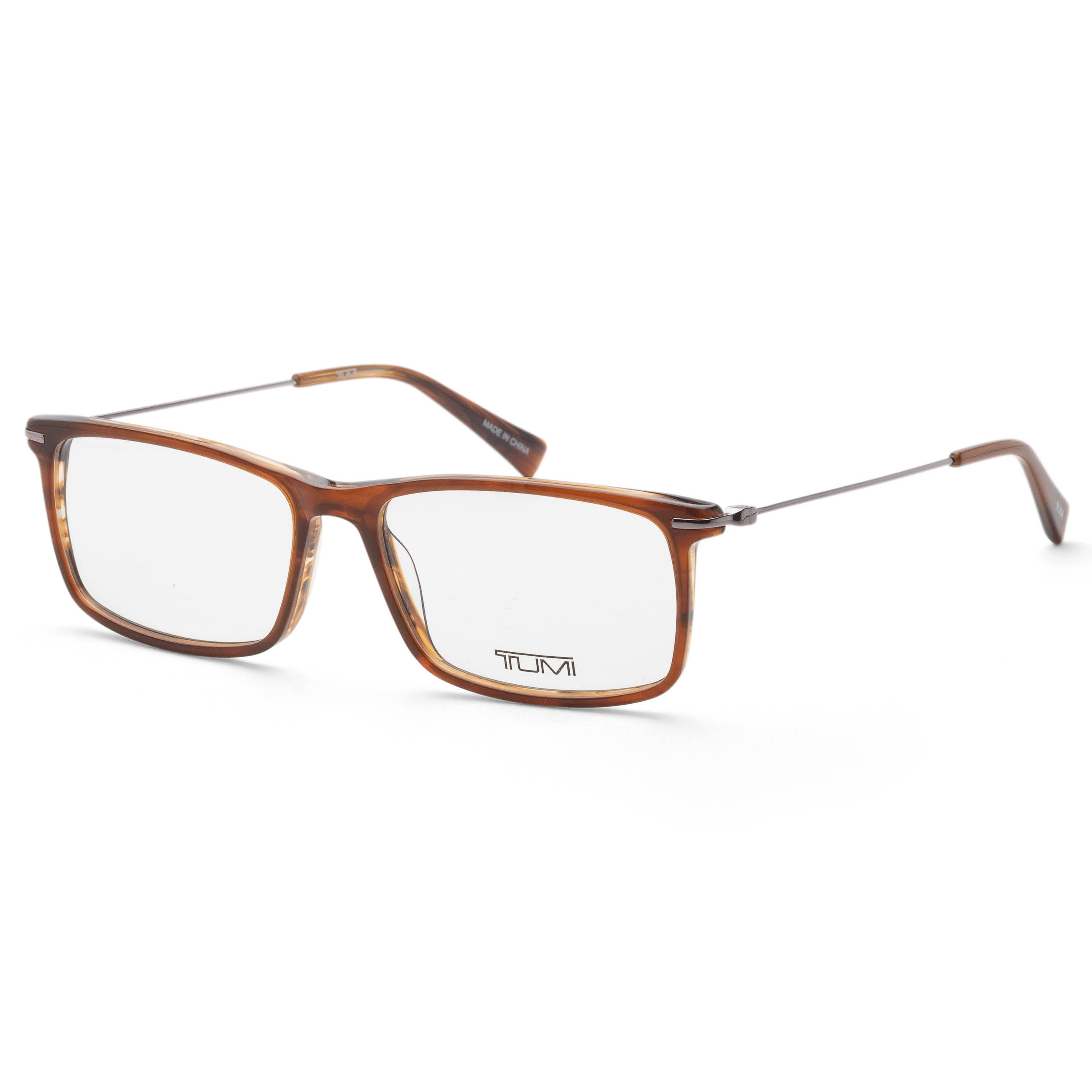 Tumi Men's 57mm Brown Eyeglasses VTU019-5703BQ