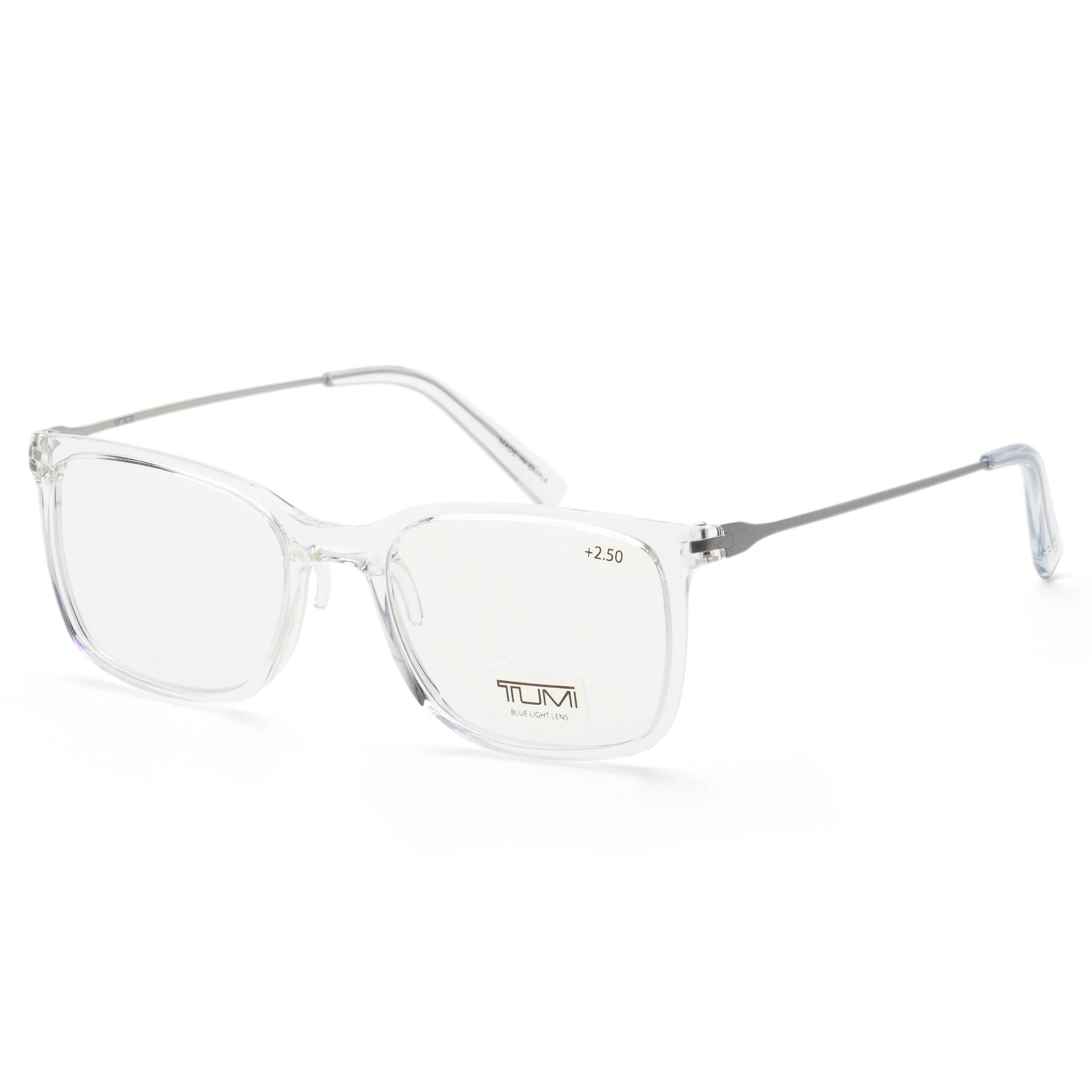Tumi Men's 53mm Crystal Eyeglasses VTU803530CRY25