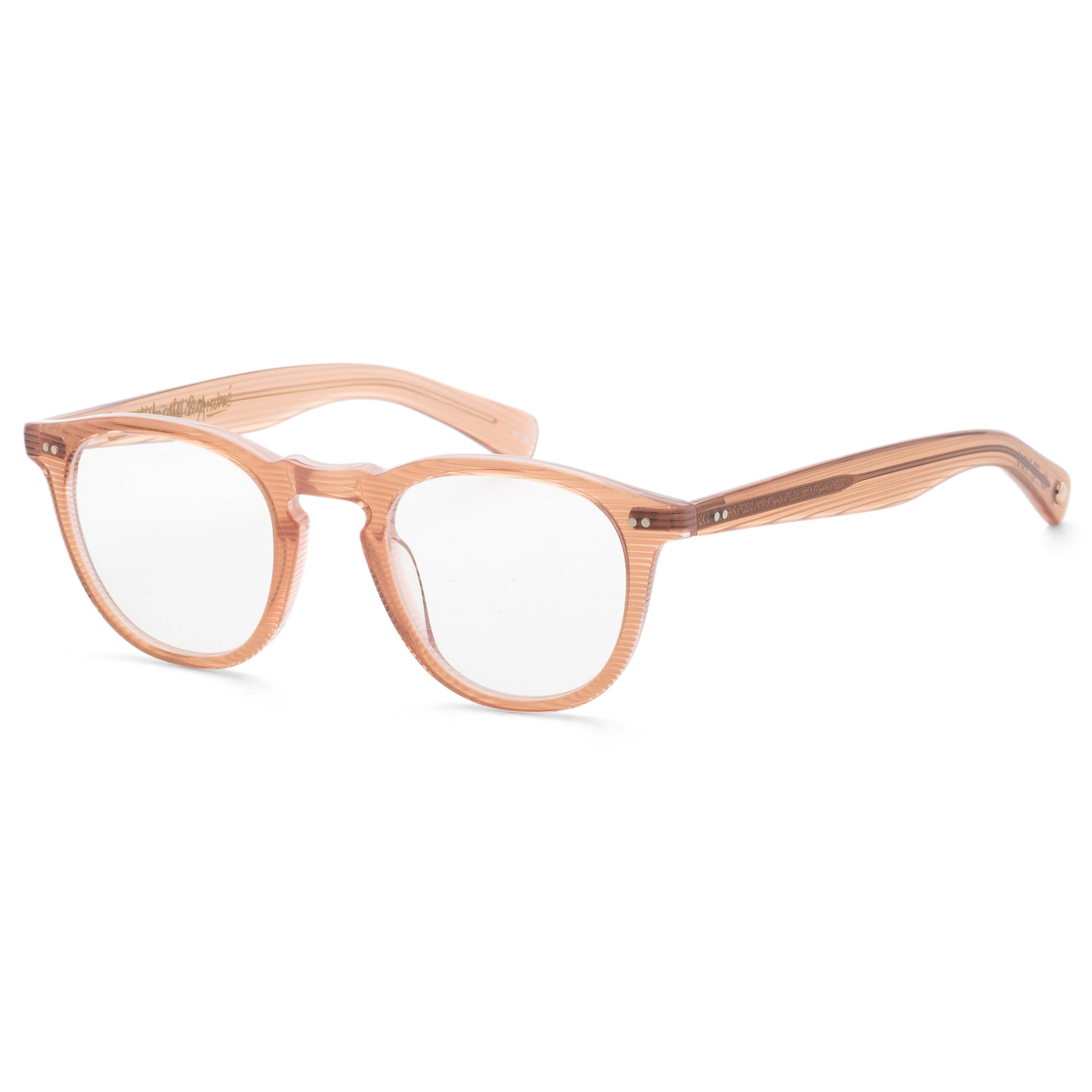 Garrett Leight Women's GLCO x SARAVIA 46mm Pink Stripes Eyeglasses 1082-46-PST