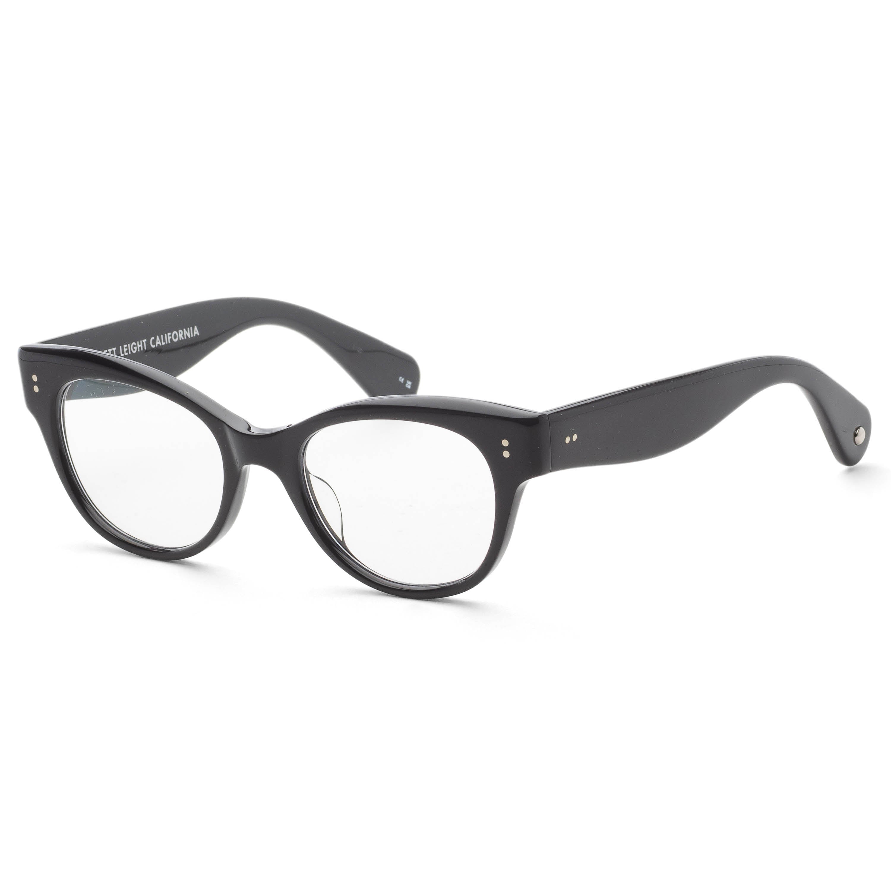 Garrett Leight Women's OCTAVIA 49mm Black Eyeglasses 1135-49-BK