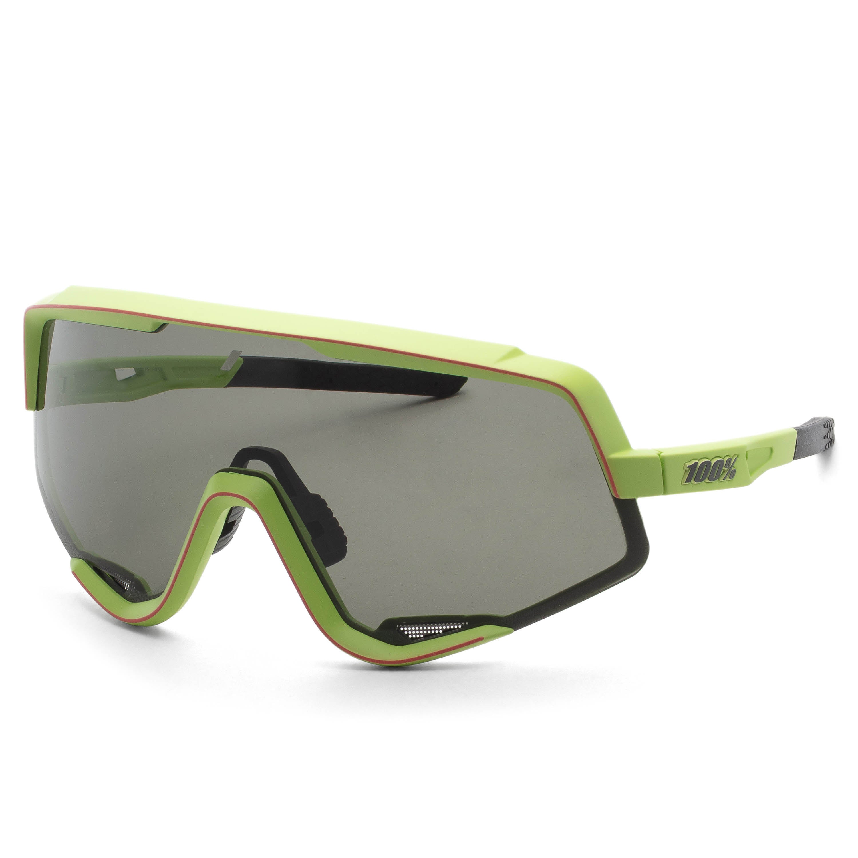 100 Percent Men's Glendale 70mm Soft Tact Neon Yellow Sunglasses 61033-102-02