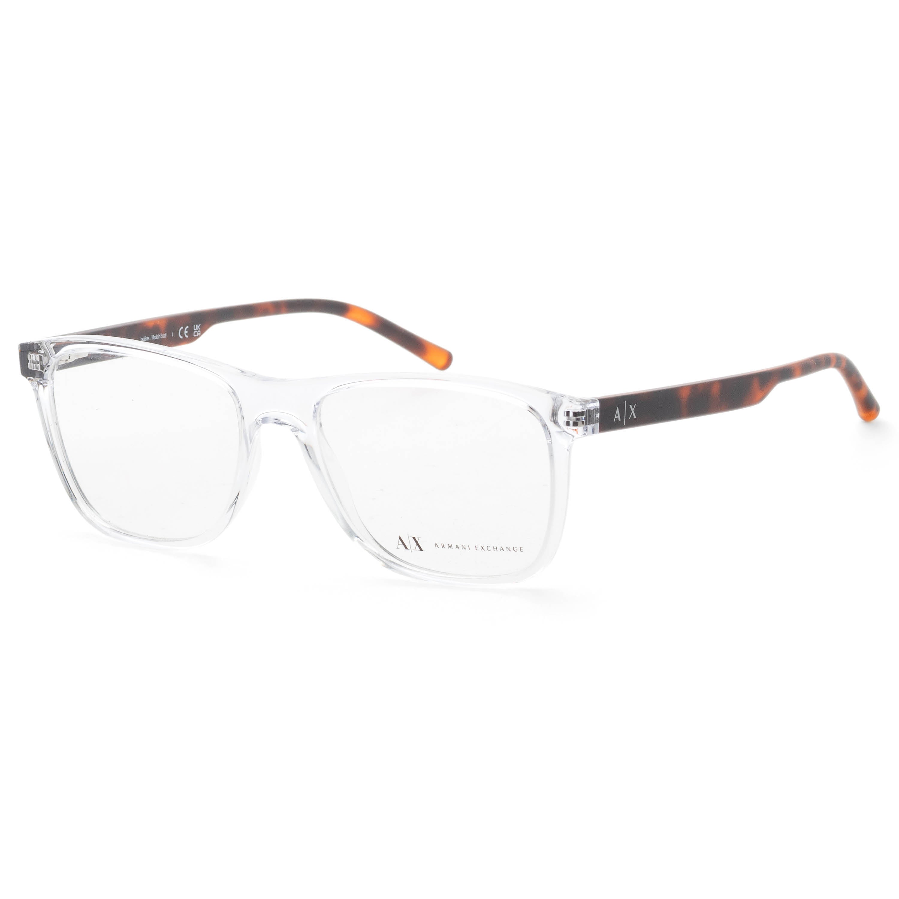 Armani Exchange Men's 54mm Shiny Crystal Eyeglasses AX3048-8235-54