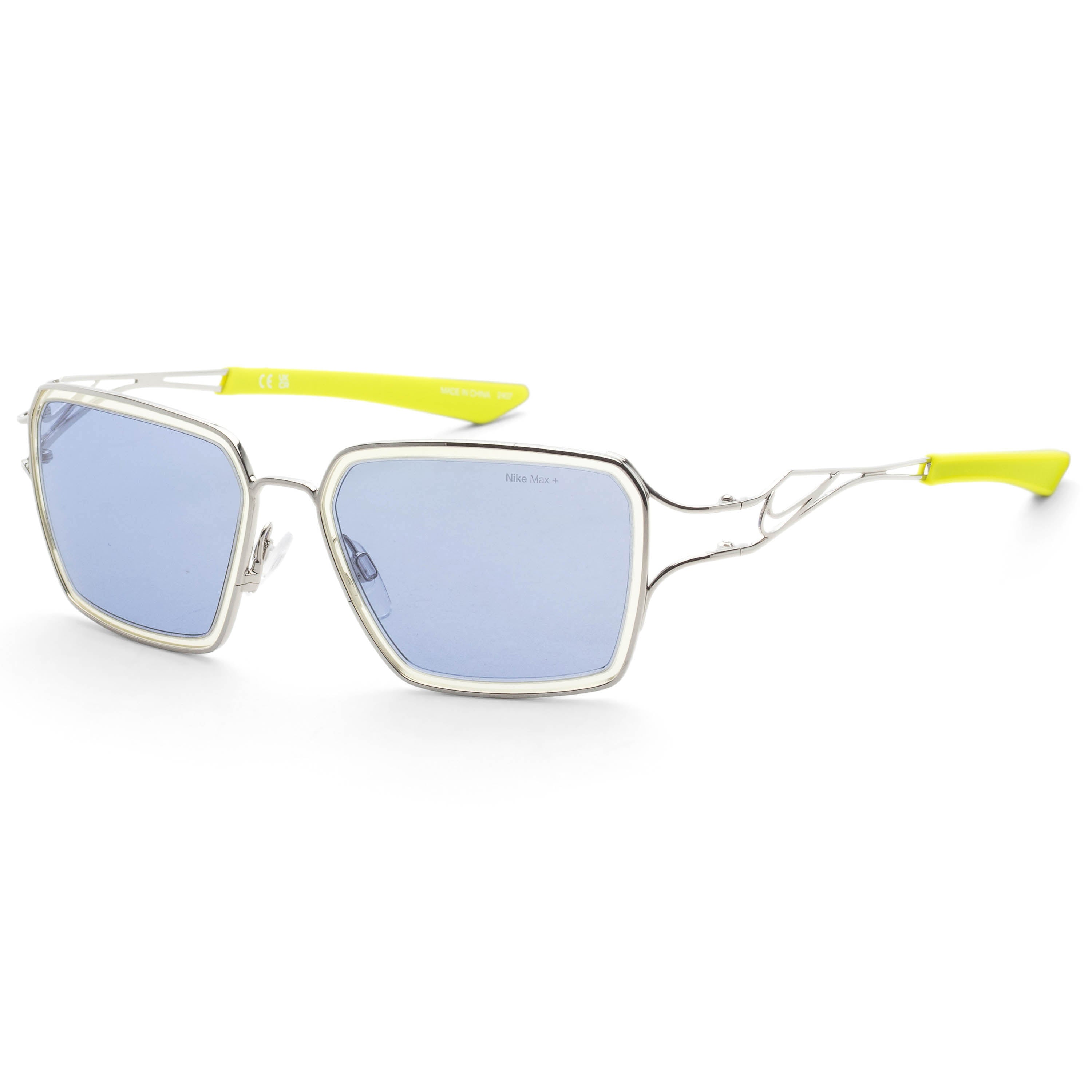 Nike Unisex Veil Prism 57mm Silver Yellow EV24049-041-57