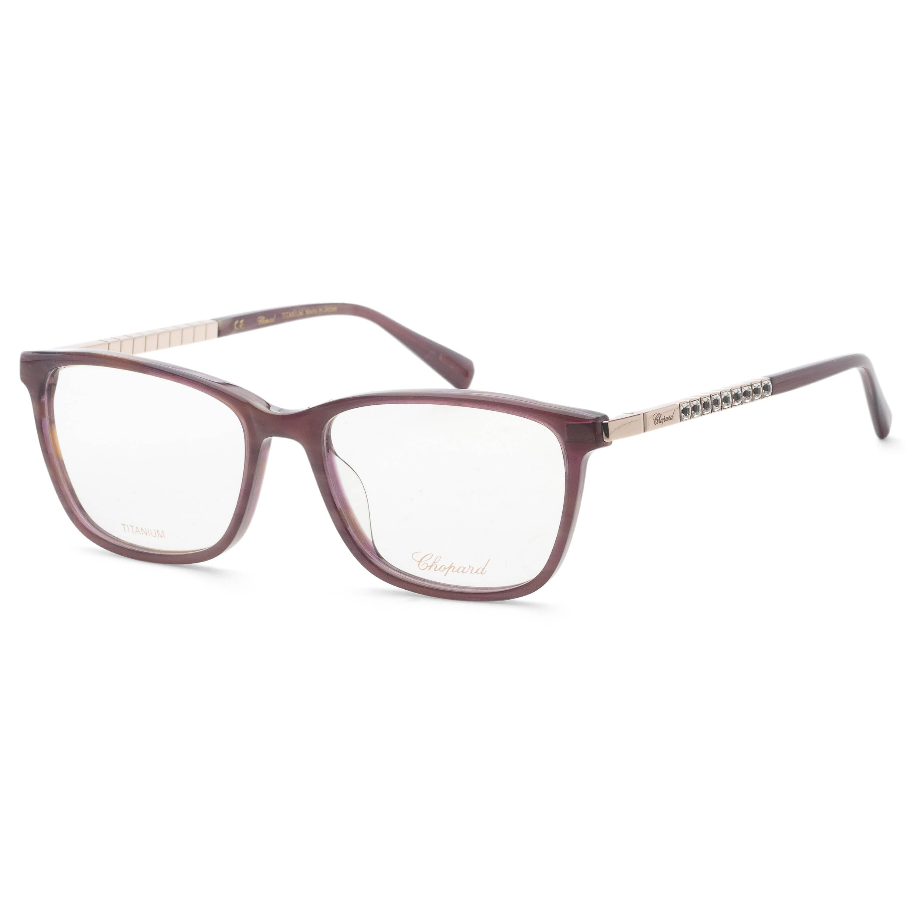 Chopard Women's 54 Transparent Cyclamen Eyeglasses VCH275S540ACL
