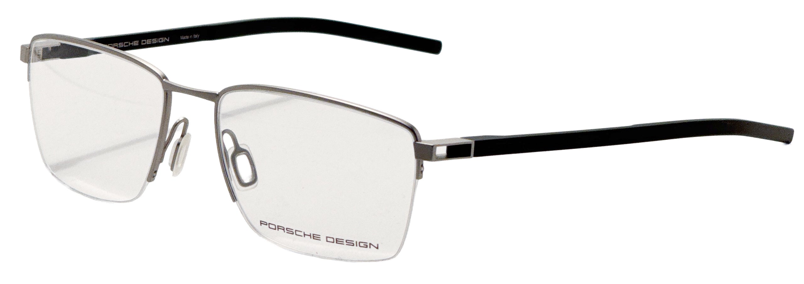 Porsche Design Men's 55 mm Grey Silver Eyeglasses P8757-55B000