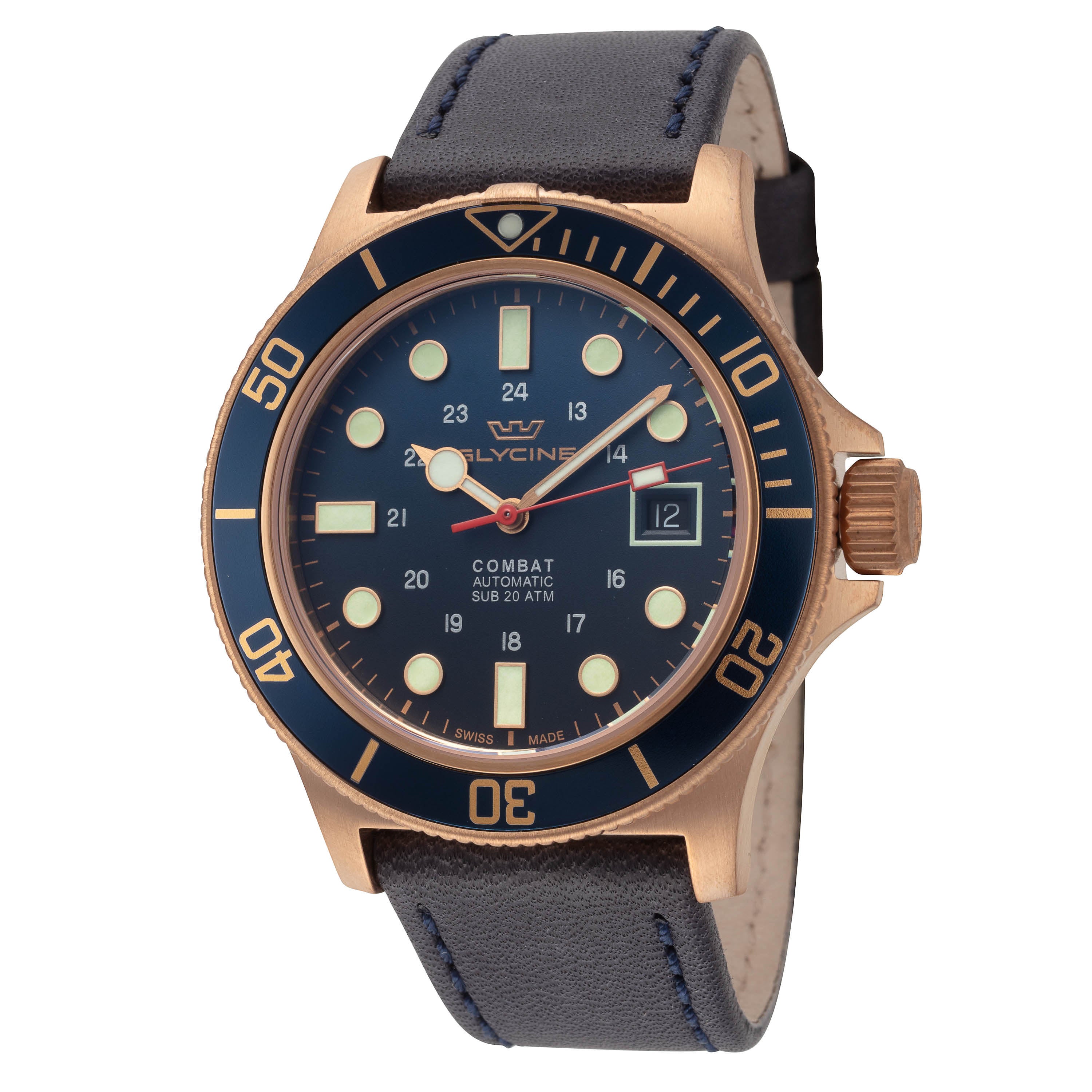 Glycine Men's Combat Sub Bronze 42mm Automatic Watch GL0374