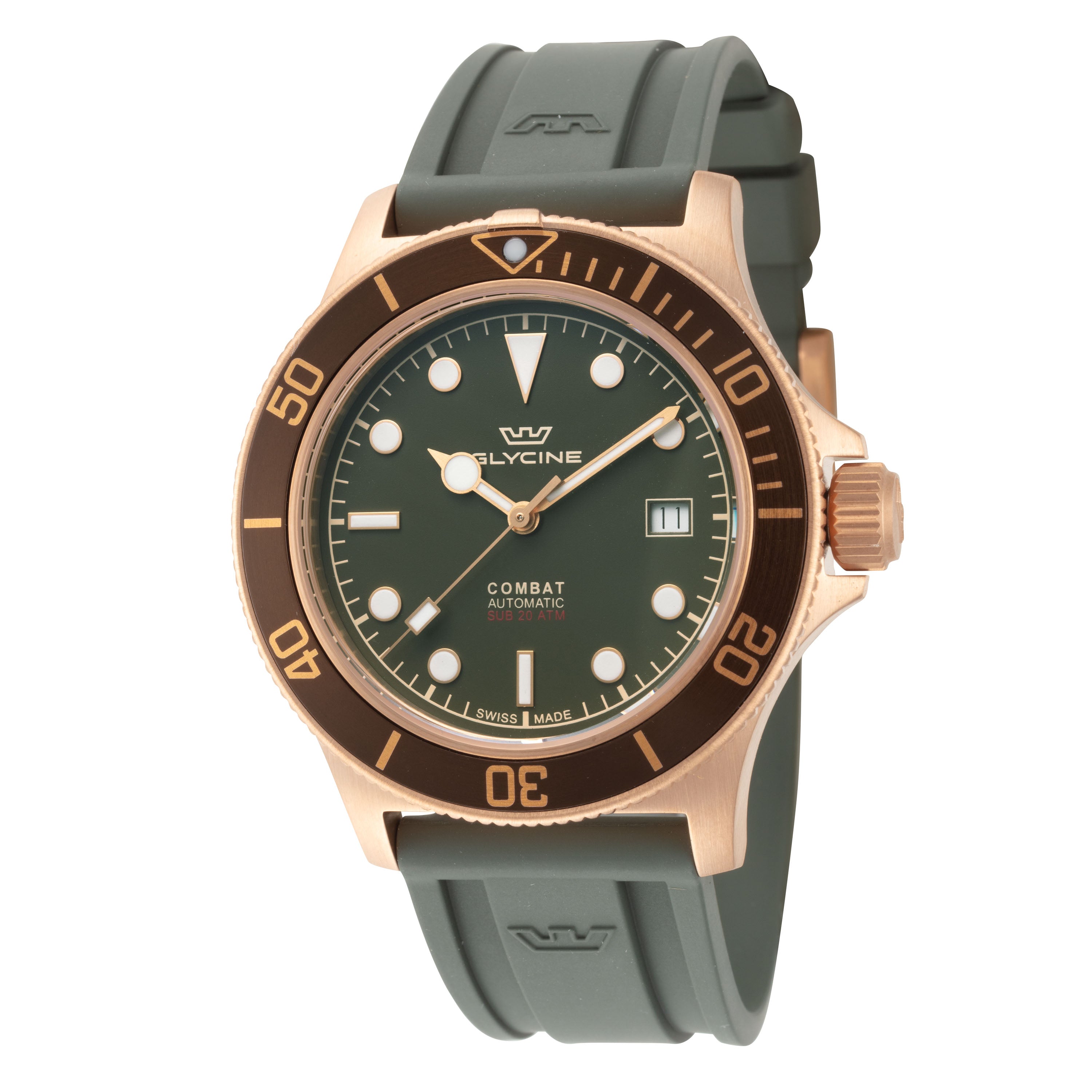 Glycine Men's Combat Sub Bronze 42mm Automatic Watch GL0325