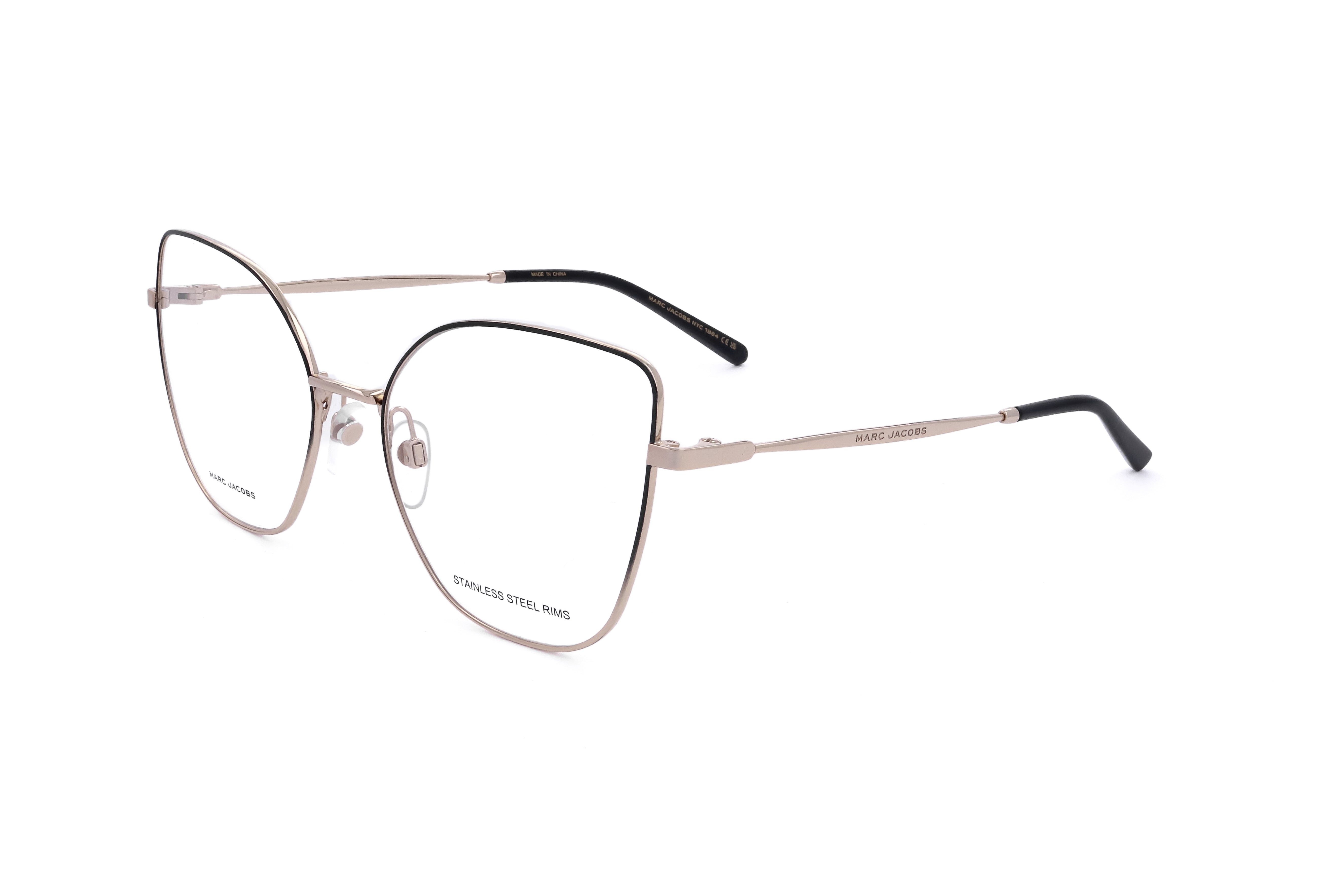 Marc Jacobs Women's 56mm Black Gold Eyeglasses MARC704-2M2-56