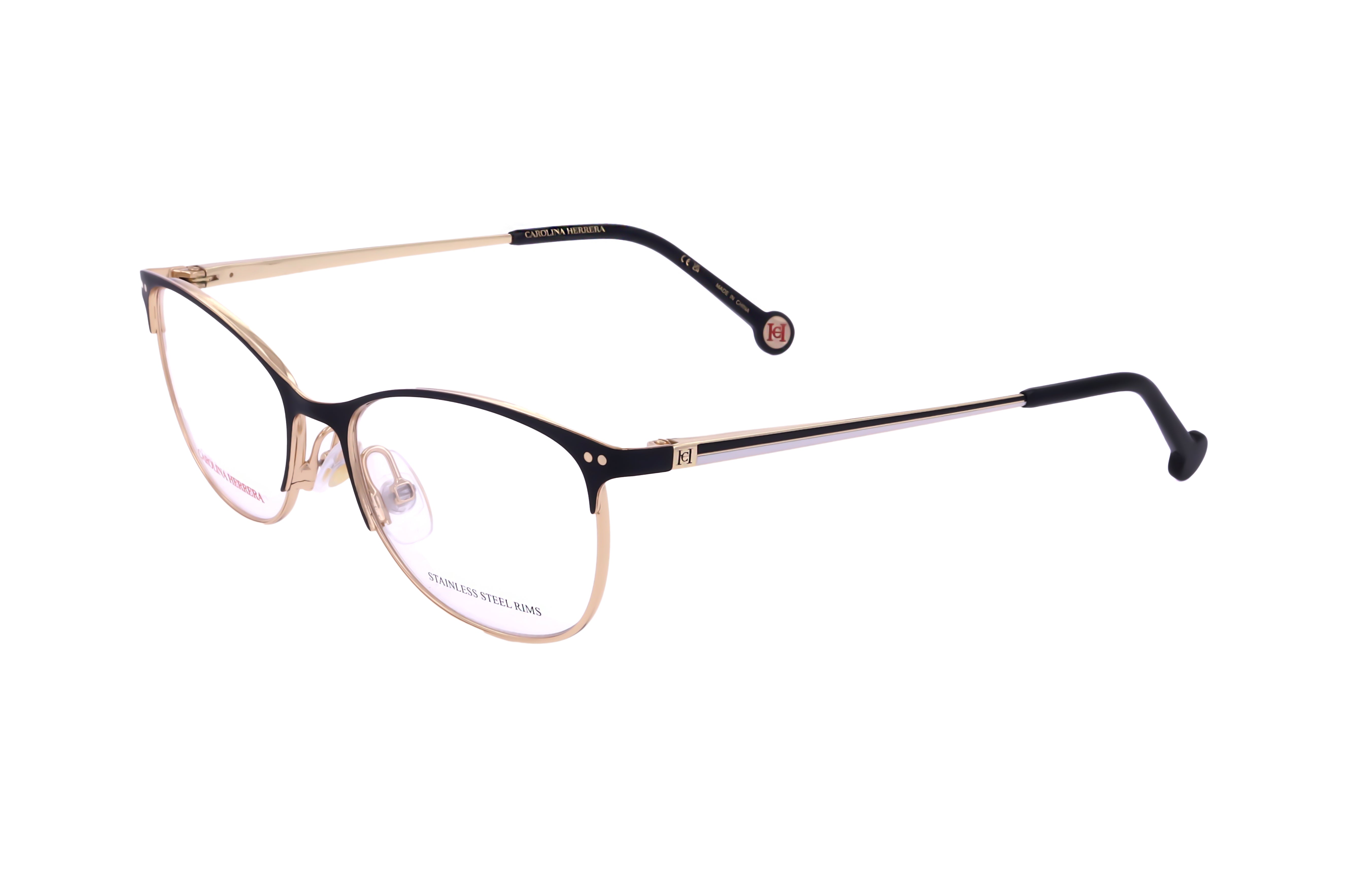 Carolina Herrera Women's 51mm Gold Black Eyeglasses HER0168-RHL-51