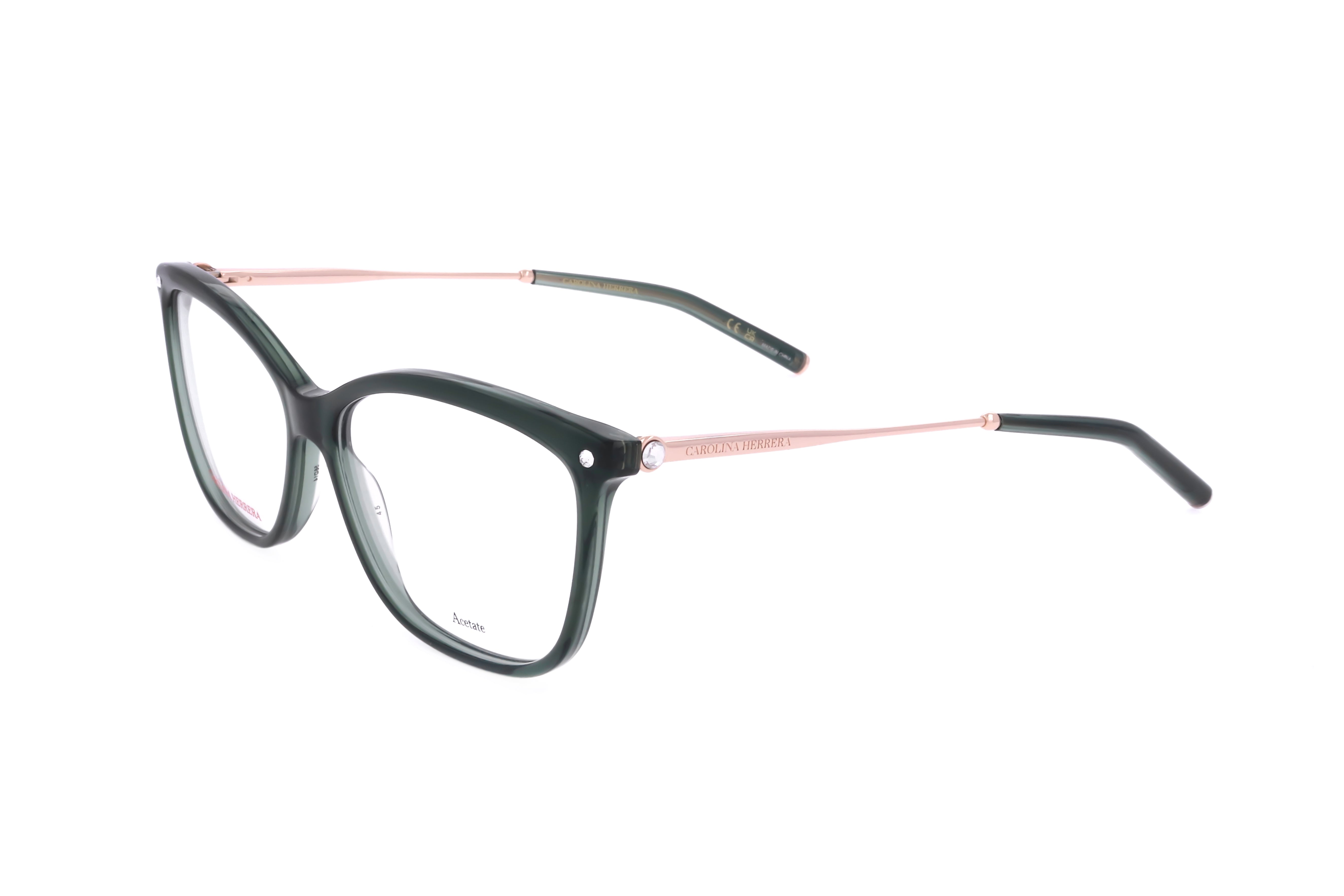Carolina Herrera Women's 56mm Grey Glitter Black Eyeglasses HER0154-Y6K-56
