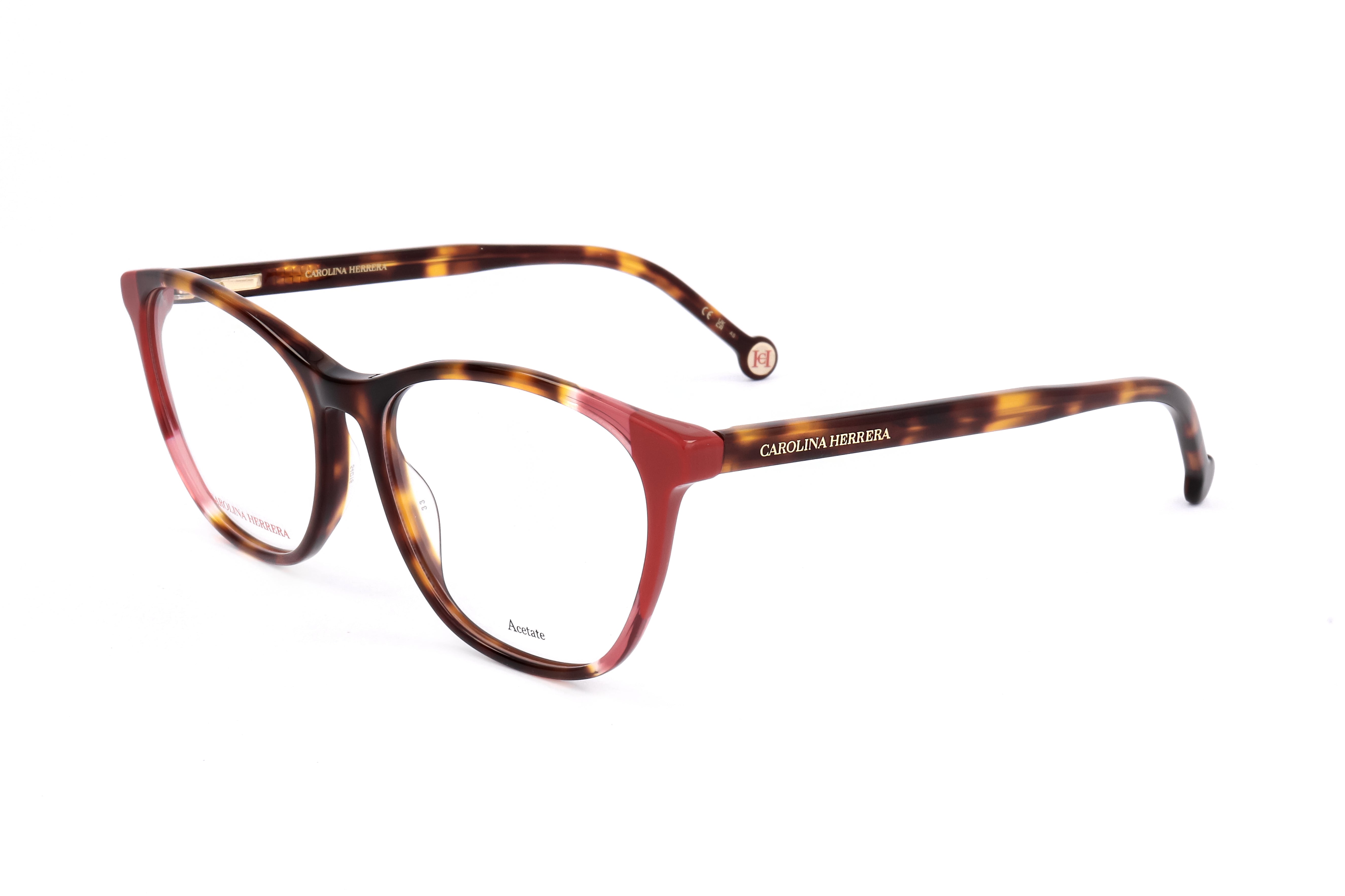 Carolina Herrera Women's 54mm Havana Red Eyeglasses HER0123-O63-54