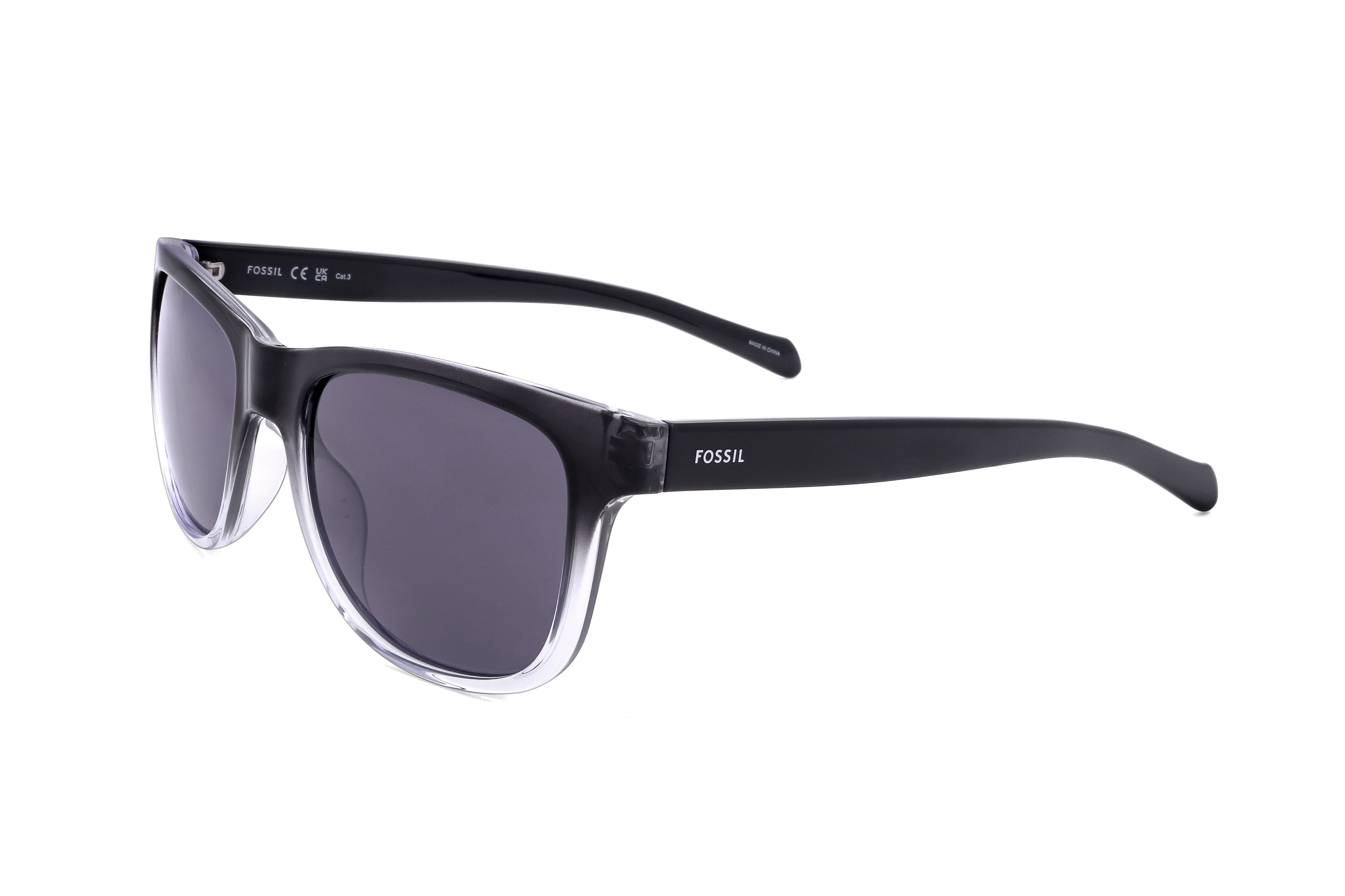 Fossil Men's 55mm Black Shaded Crystal Sunglasses FOS3160-S-81V-55