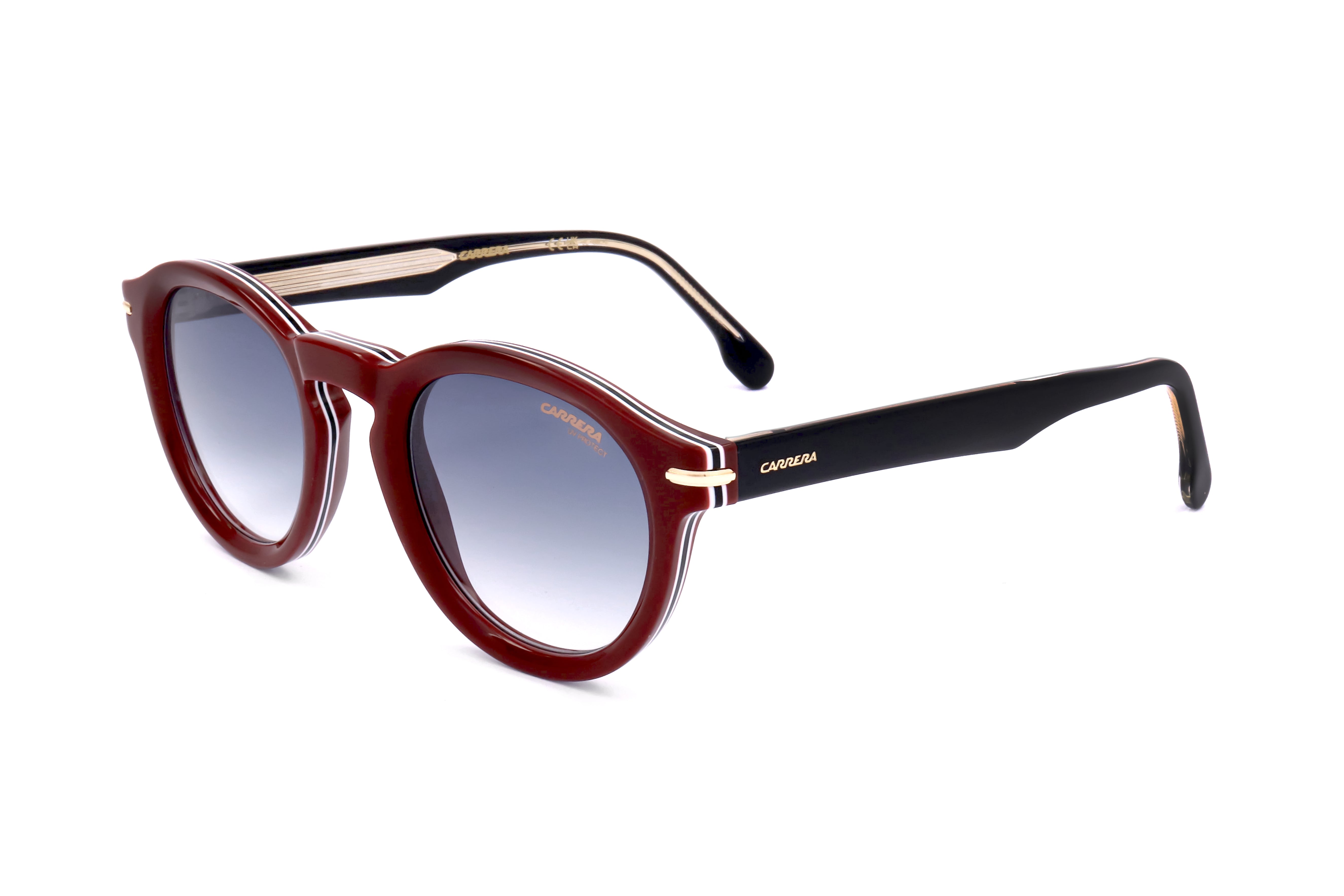 Carrera Unisex 48mm Striped Burgundy Sunglasses CARRERA306-S-KVN-48