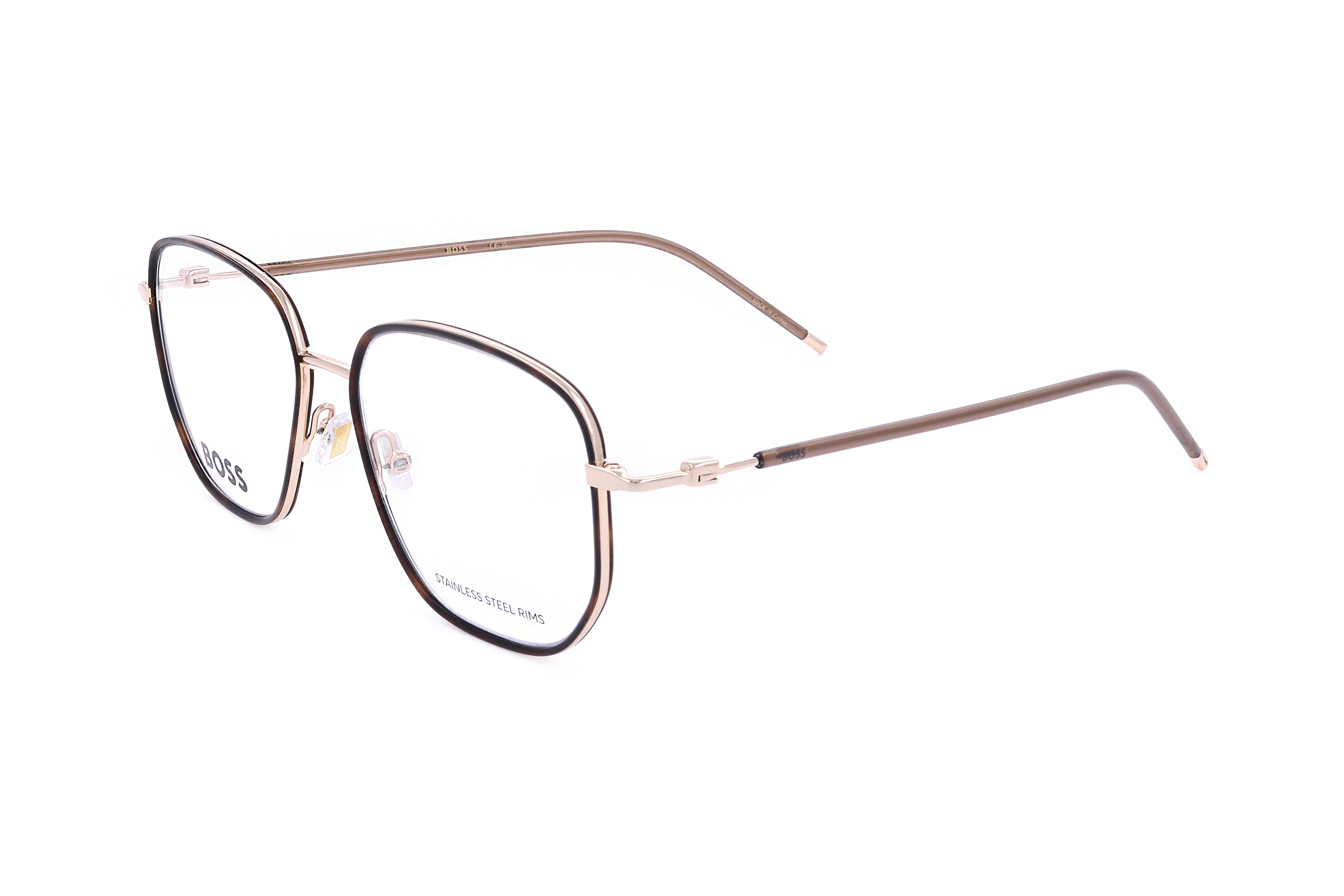 Hugo Boss Men's 53mm Gold Havana Eyeglasses BOSS1430-06J-53