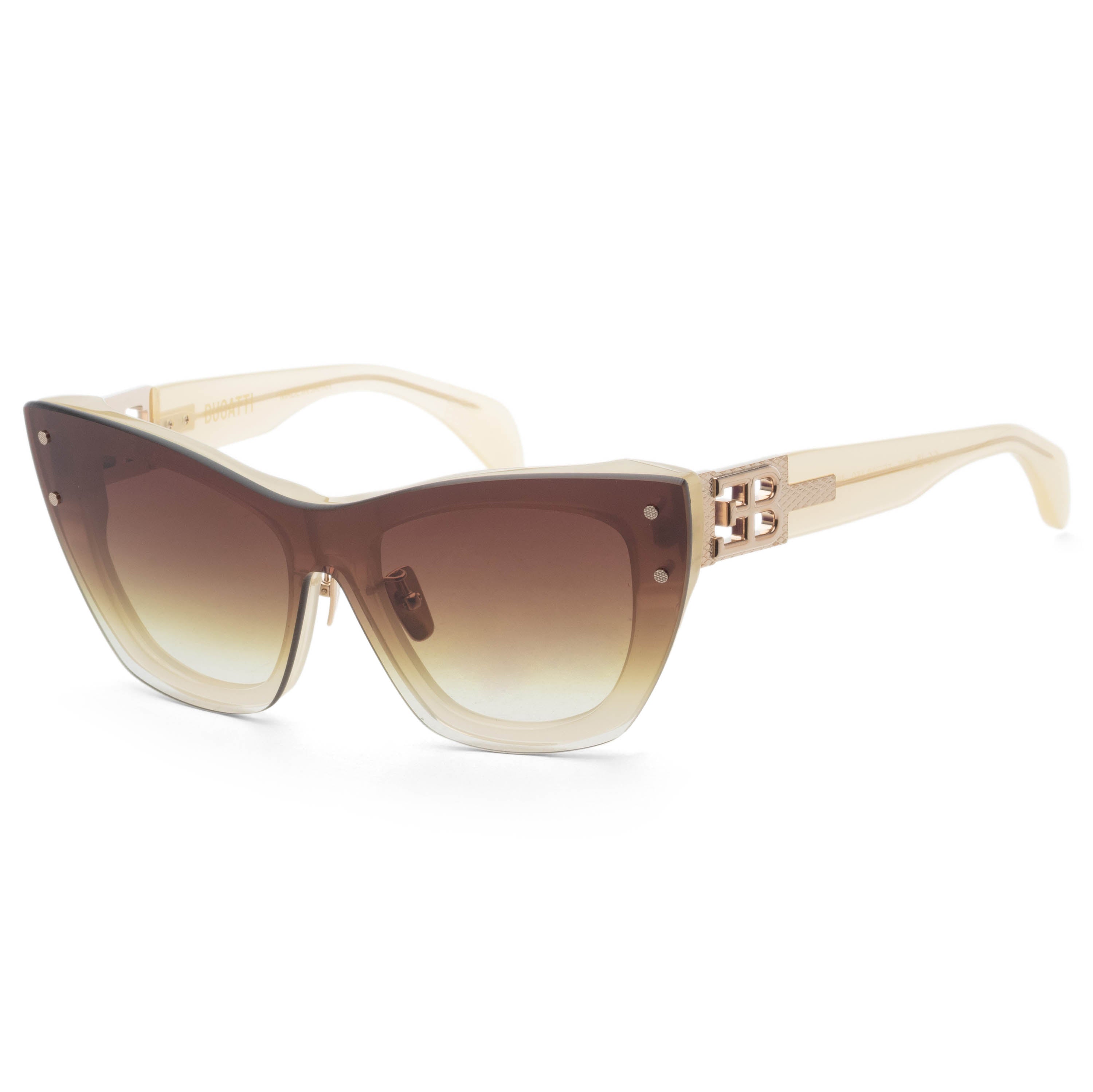 Bugatti Women's 55mm Bone White Gold Sunglasses 48L-BNE-AF