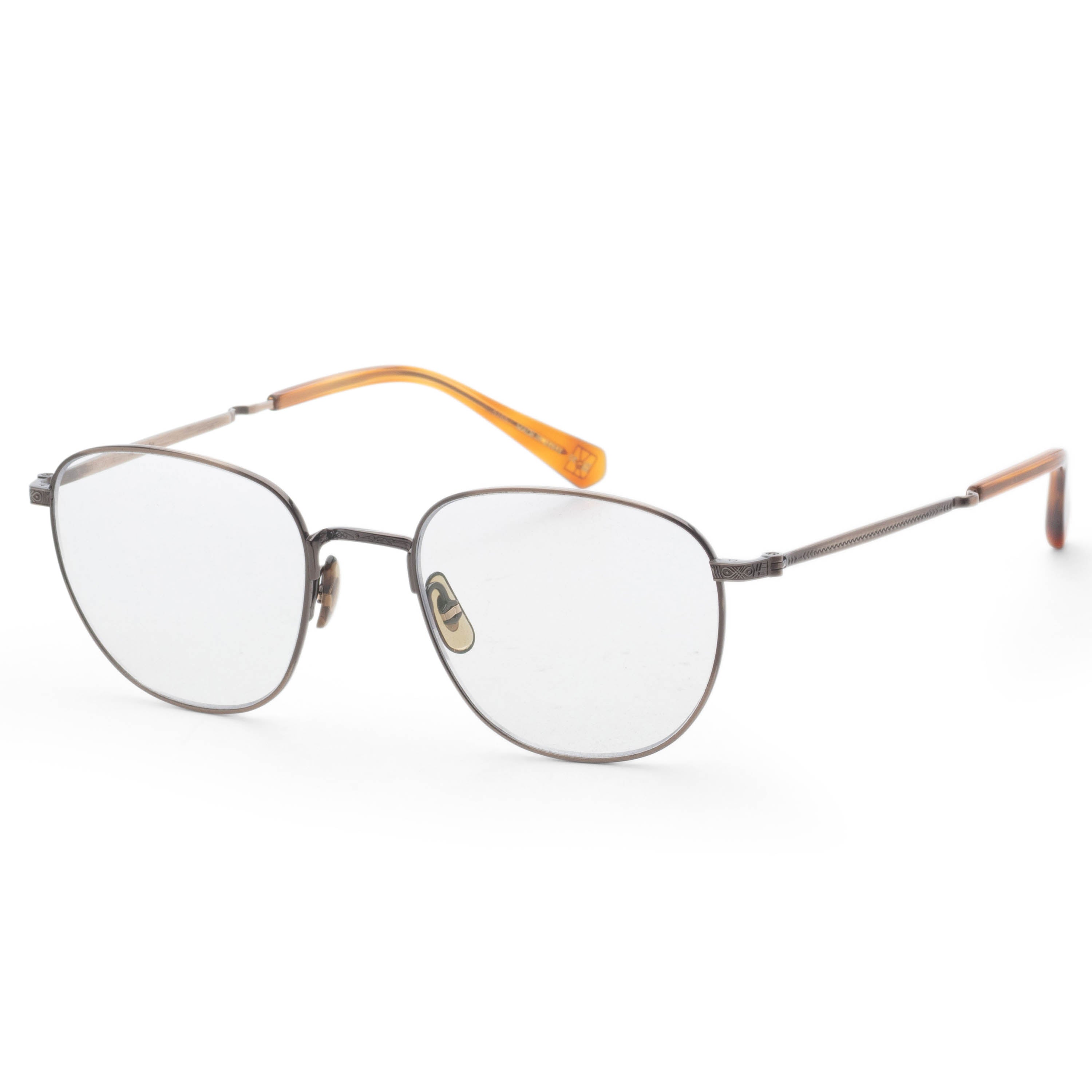 Garrett Leight Unisex GRIFFITH III C 51mm Gold Saffron Tortoise Eyeglasses ML303