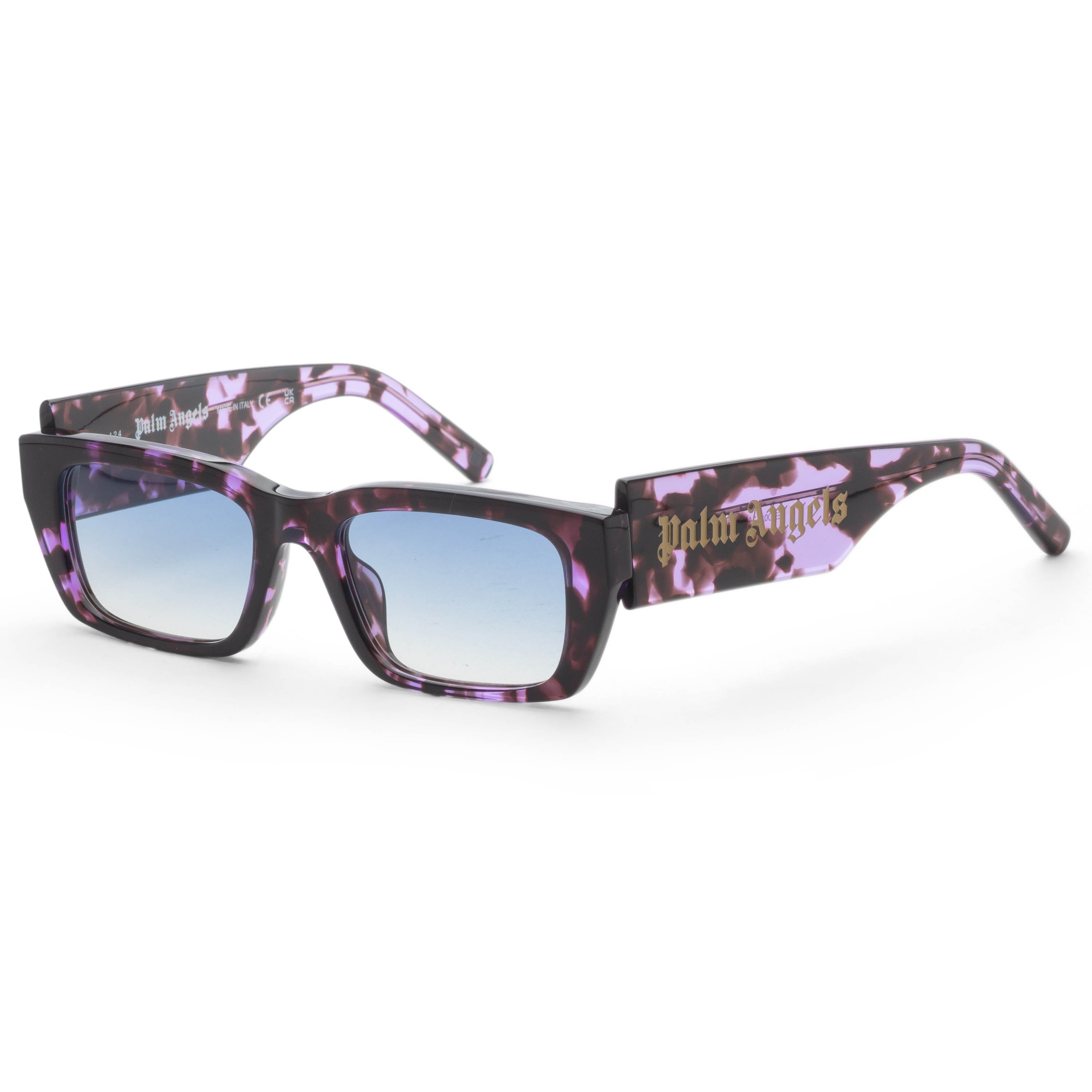Palm Angels Unisex Palm 53mm Purple Havana Sunglasses PERI002C99PLA0013449